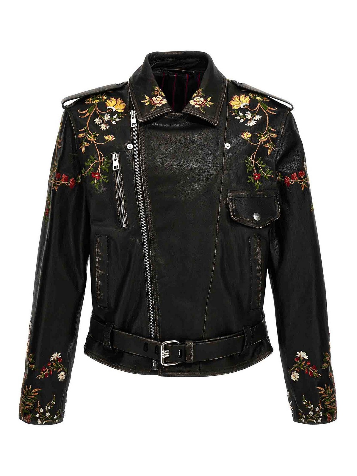 Shop Etro Floral Embroidery Jacket In Negro