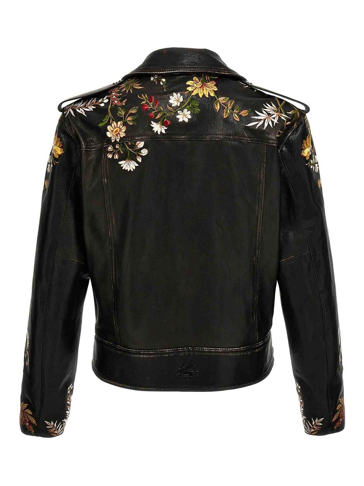 Shop Etro Floral Embroidery Jacket In Negro