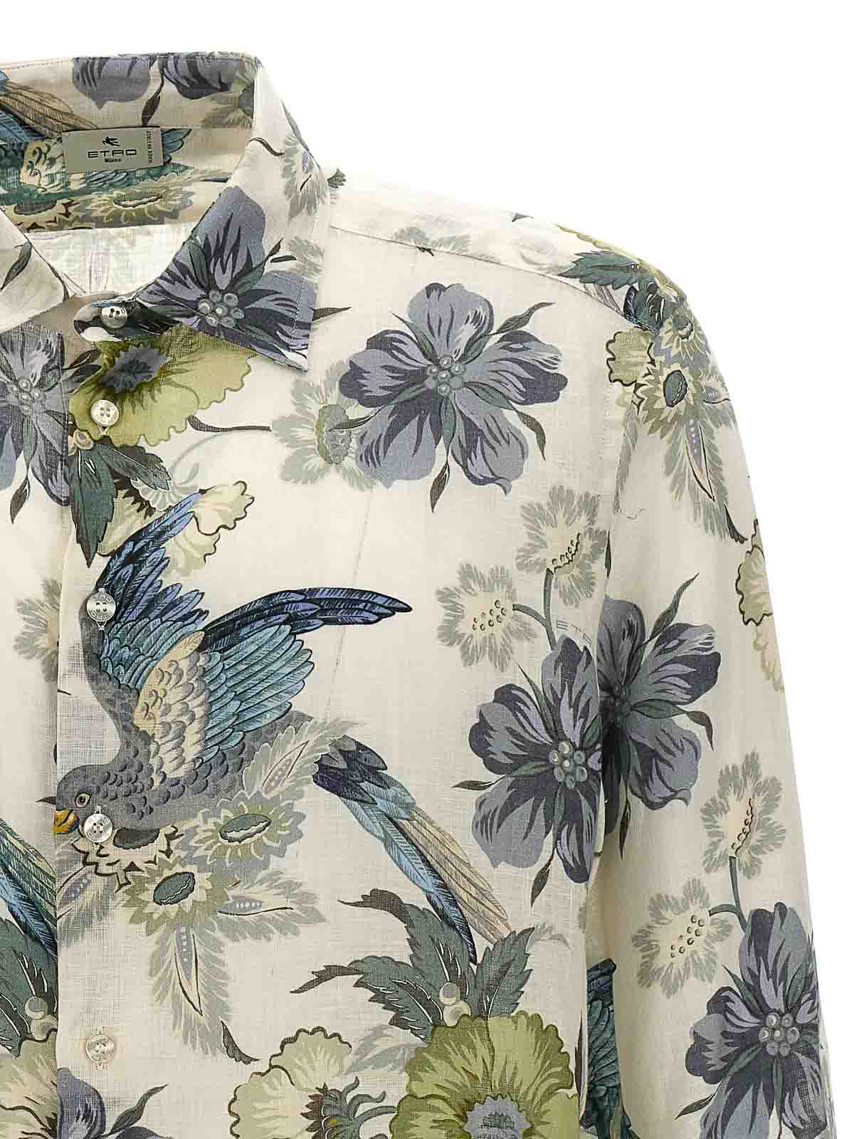 Shop Etro Roma Shirt All-over Print In Multicolor