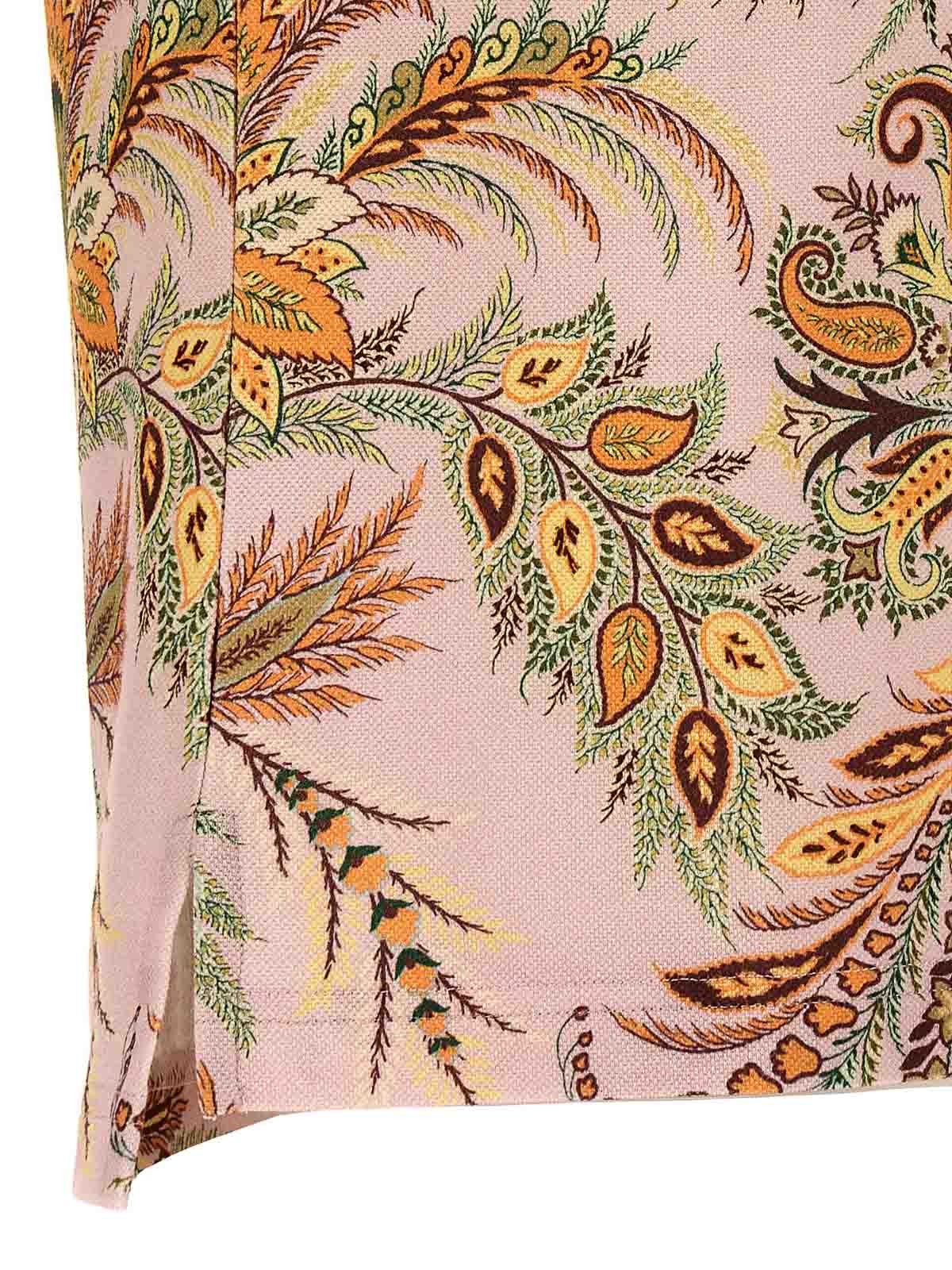 Shop Etro Floral Print Polo Shirt In Color Carne Y Neutral