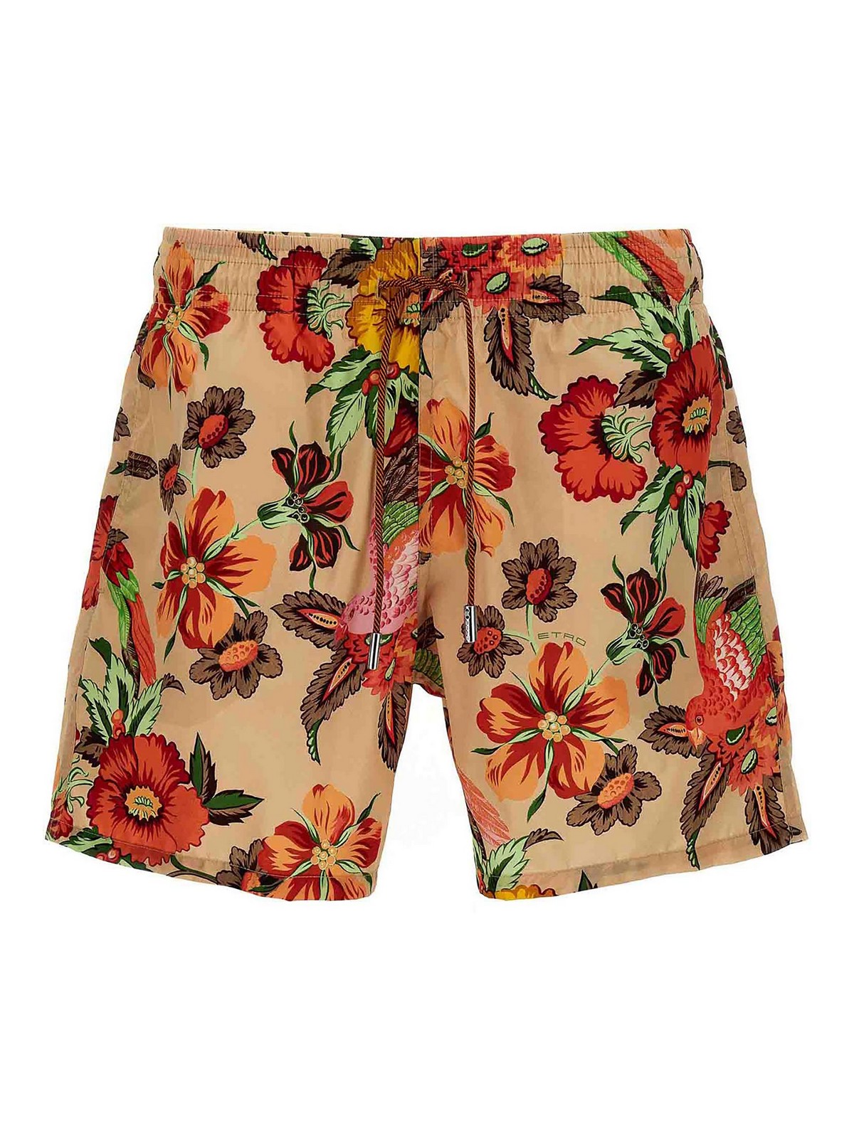 Shop Etro Floral Printed Swimsuit In Multicolor