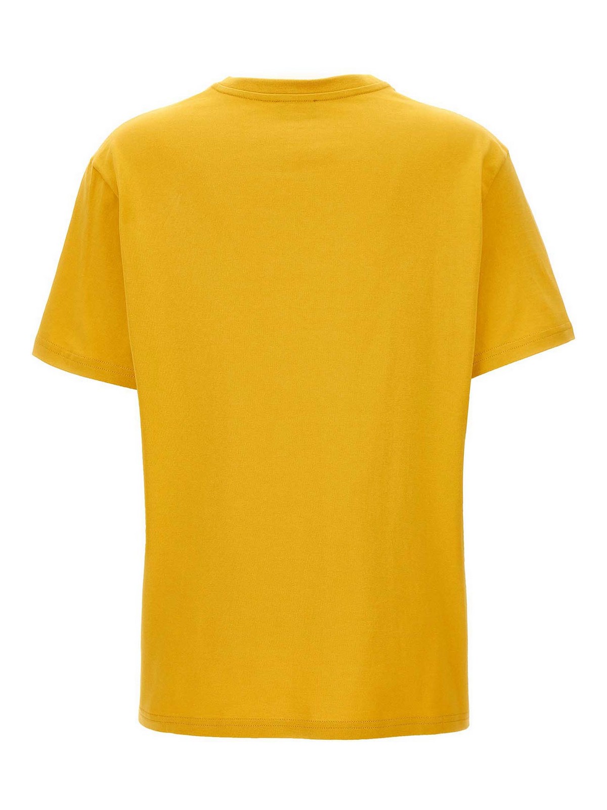 Shop Etro Cotton Embroidered T-shirt In Amarillo