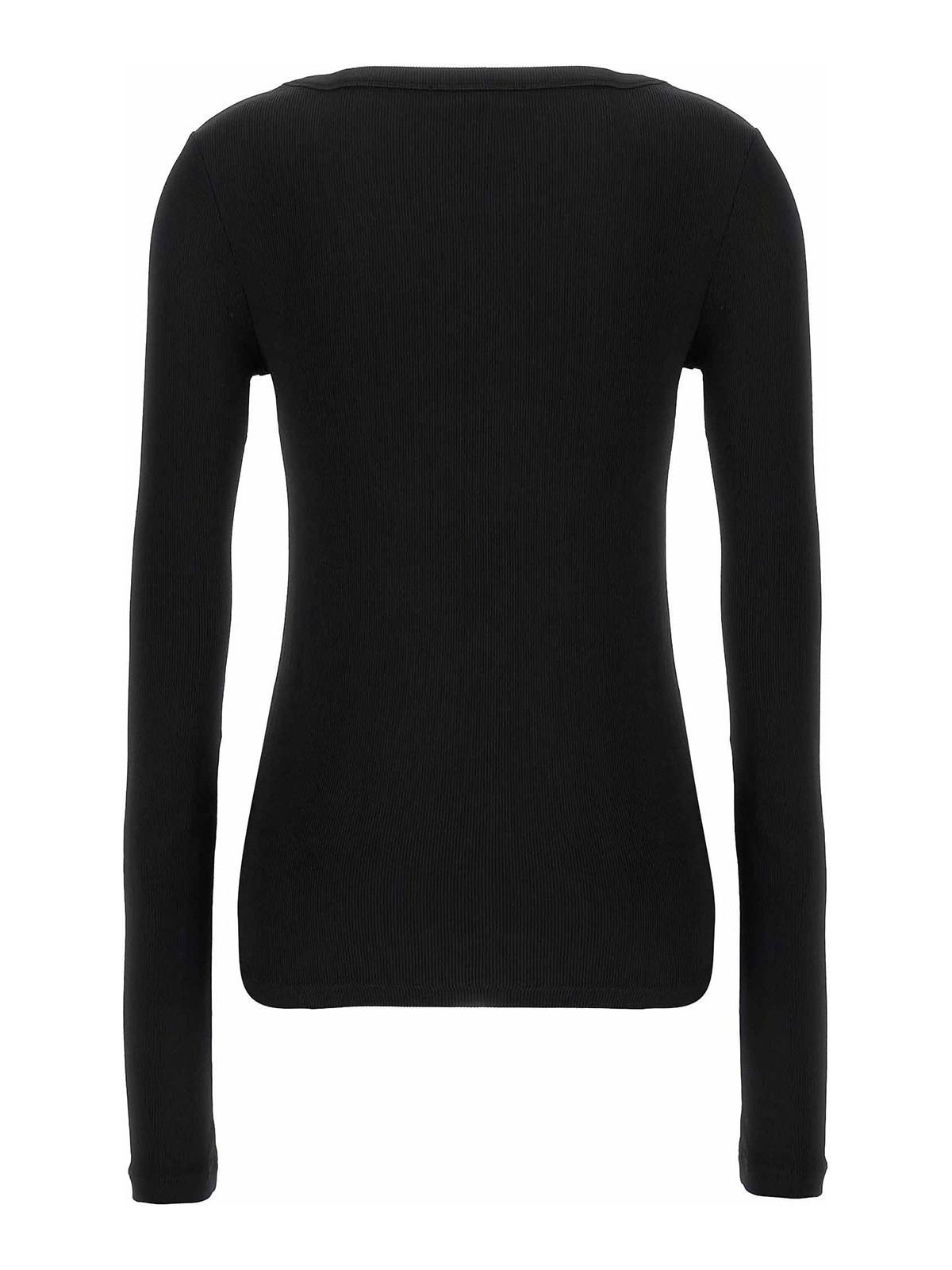 Shop Fabiana Filippi Ribbed Sweater In Negro