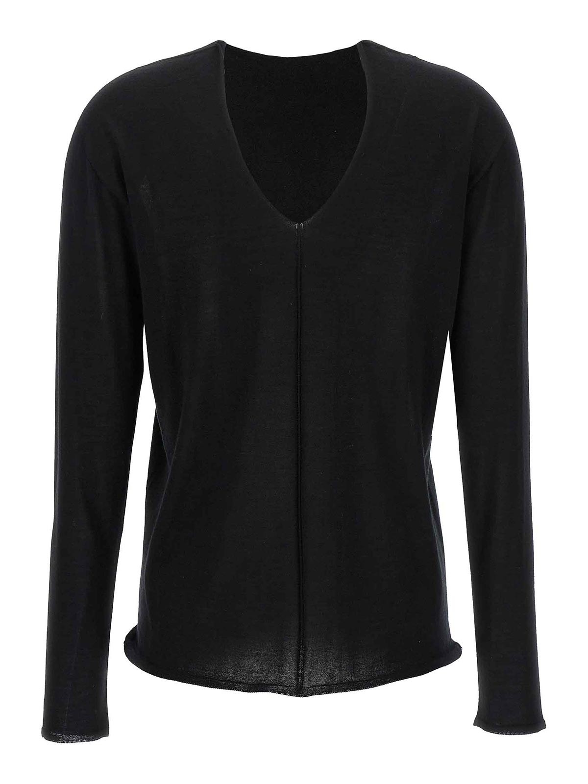 Shop Fabiana Filippi V-neck Sweater In Negro
