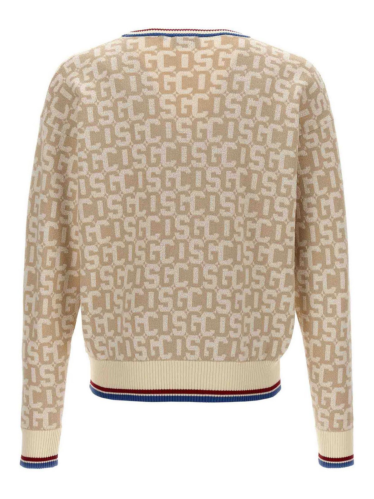 Shop Gcds Monogram Sweater In Beis
