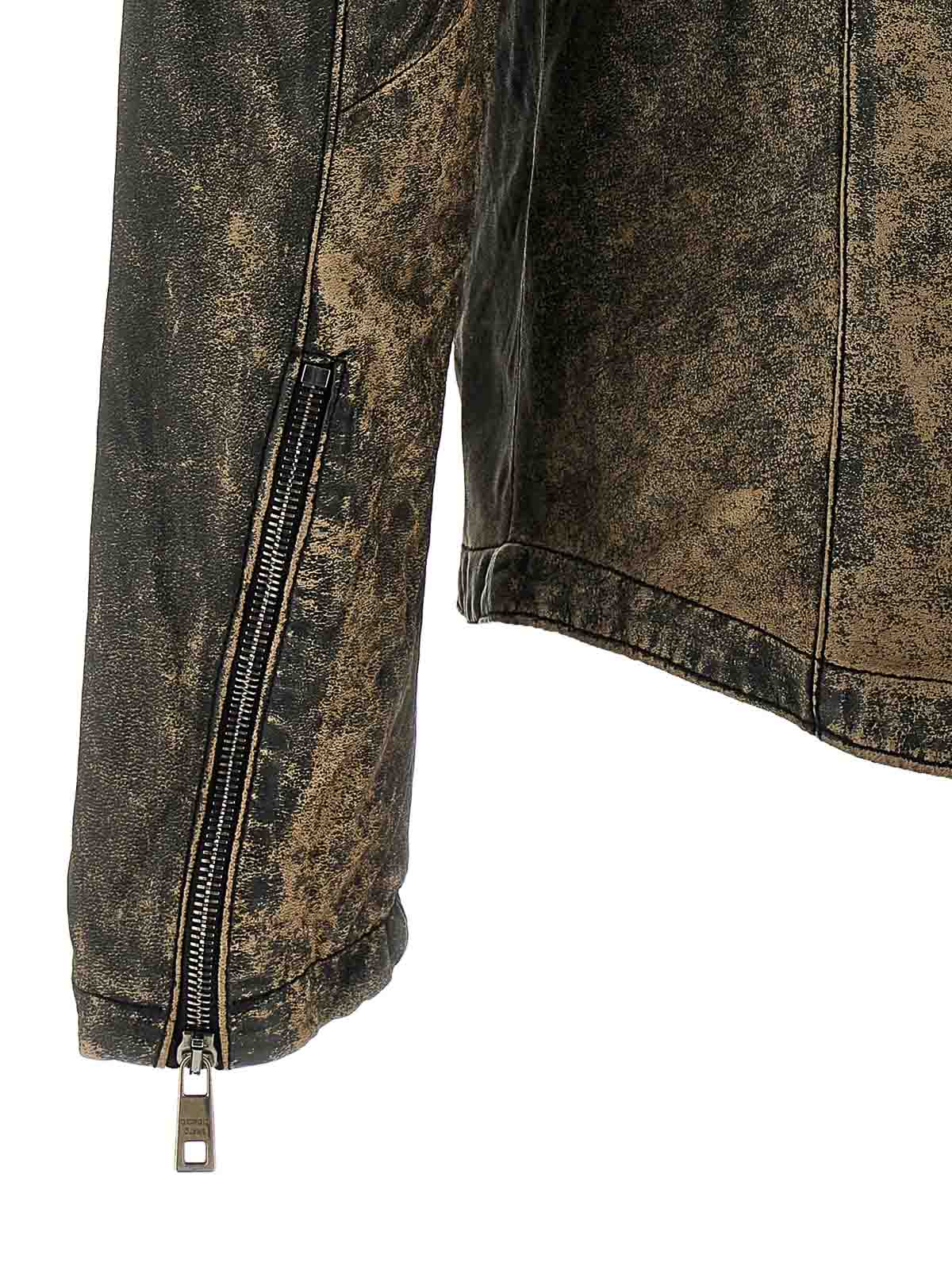 Shop Giorgio Brato Vintage Leather Jacket In Marrón