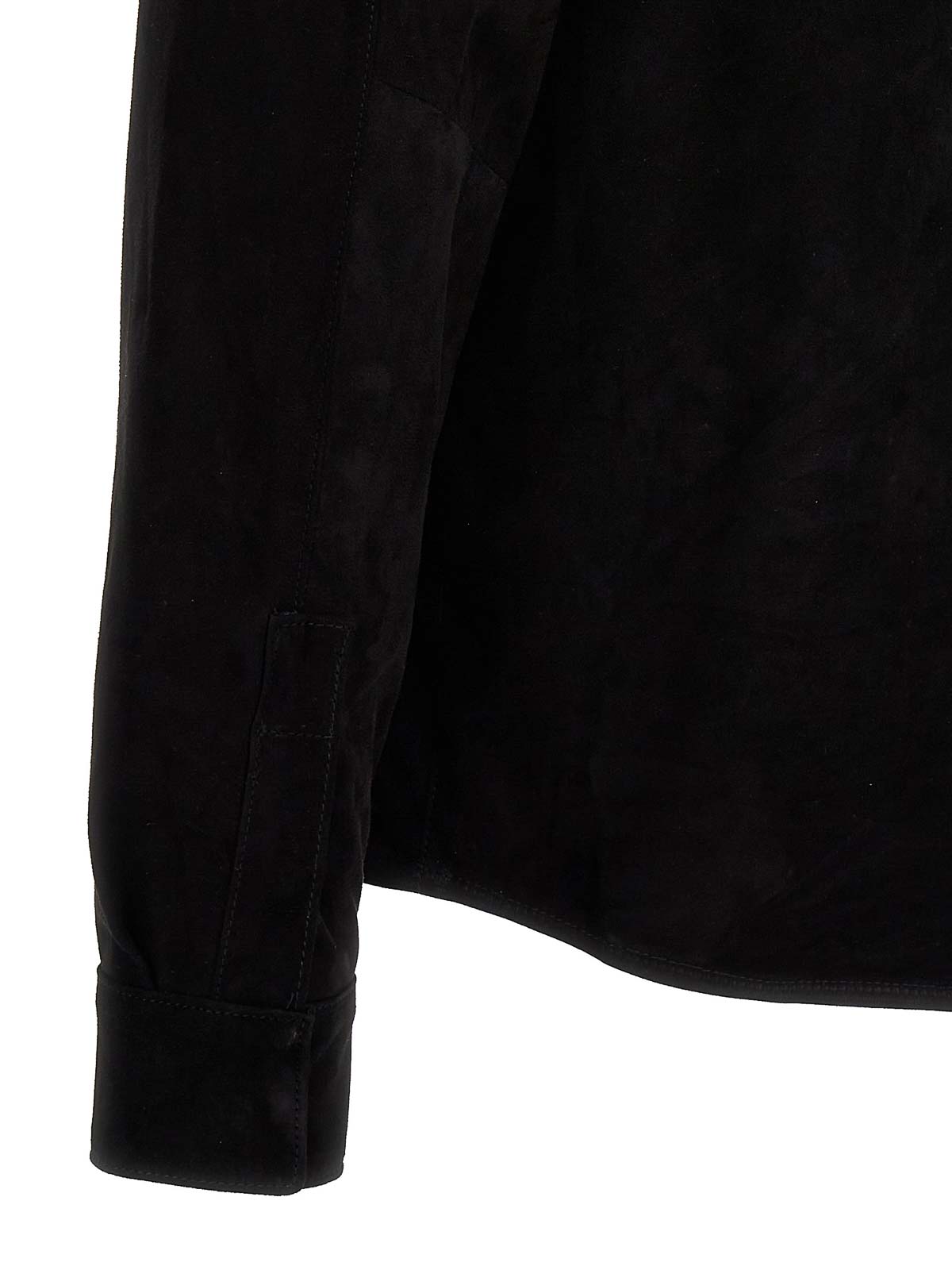 Shop Giorgio Brato Suede Shirt Pockets In Negro