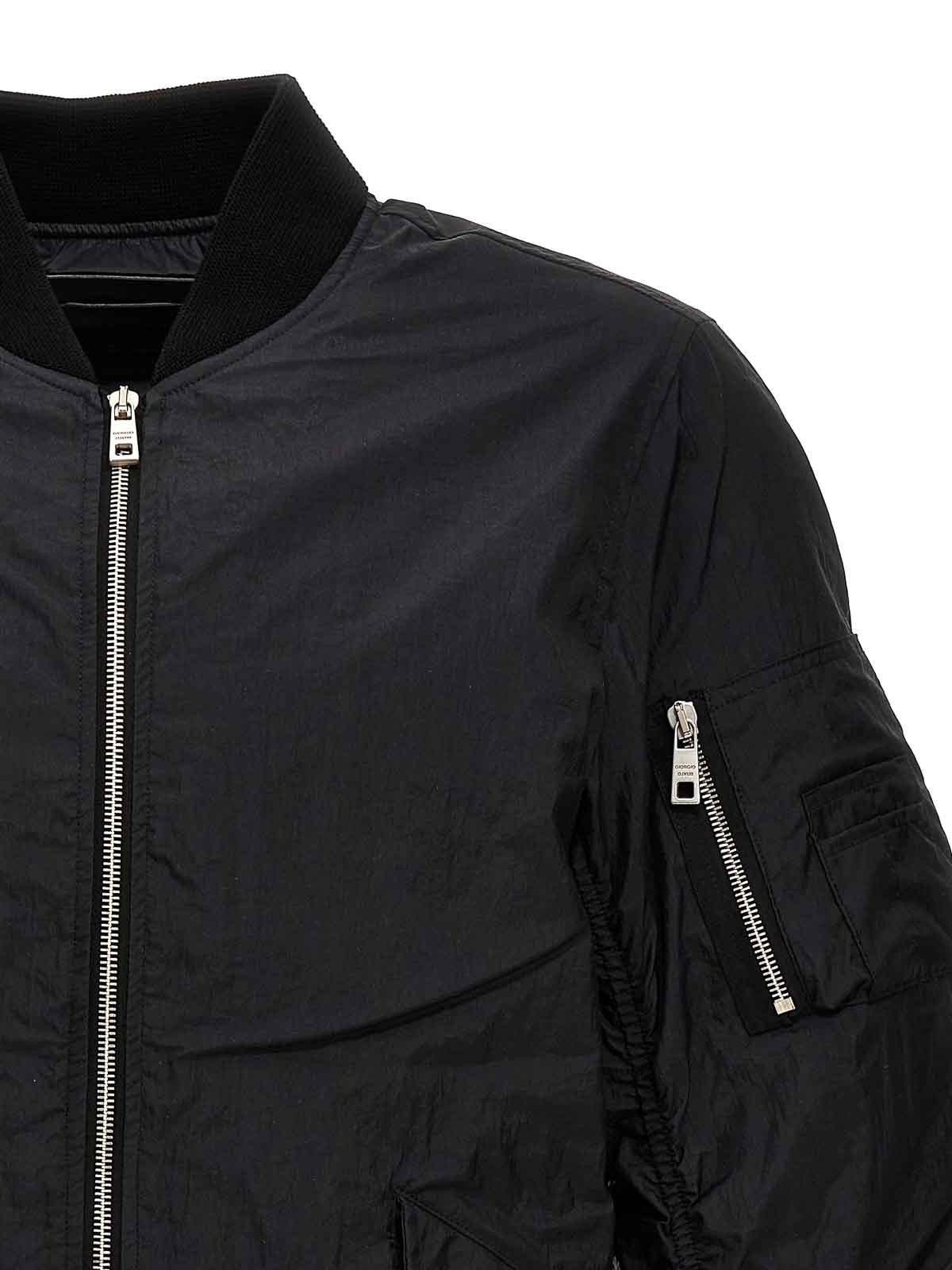Shop Giorgio Brato Nylon Bomber Jacket In Negro