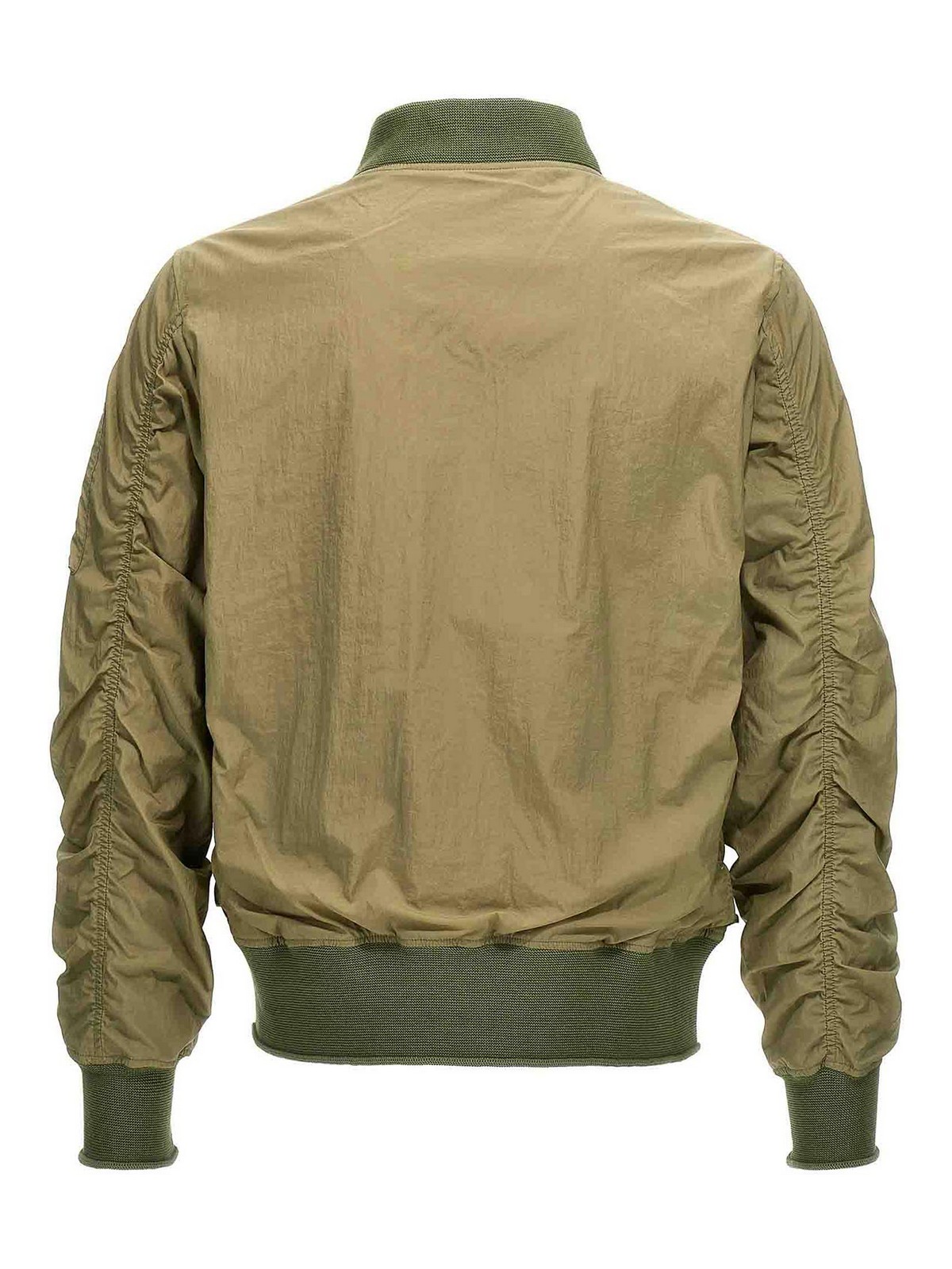 Shop Giorgio Brato Nylon Bomber Jacket In Verde