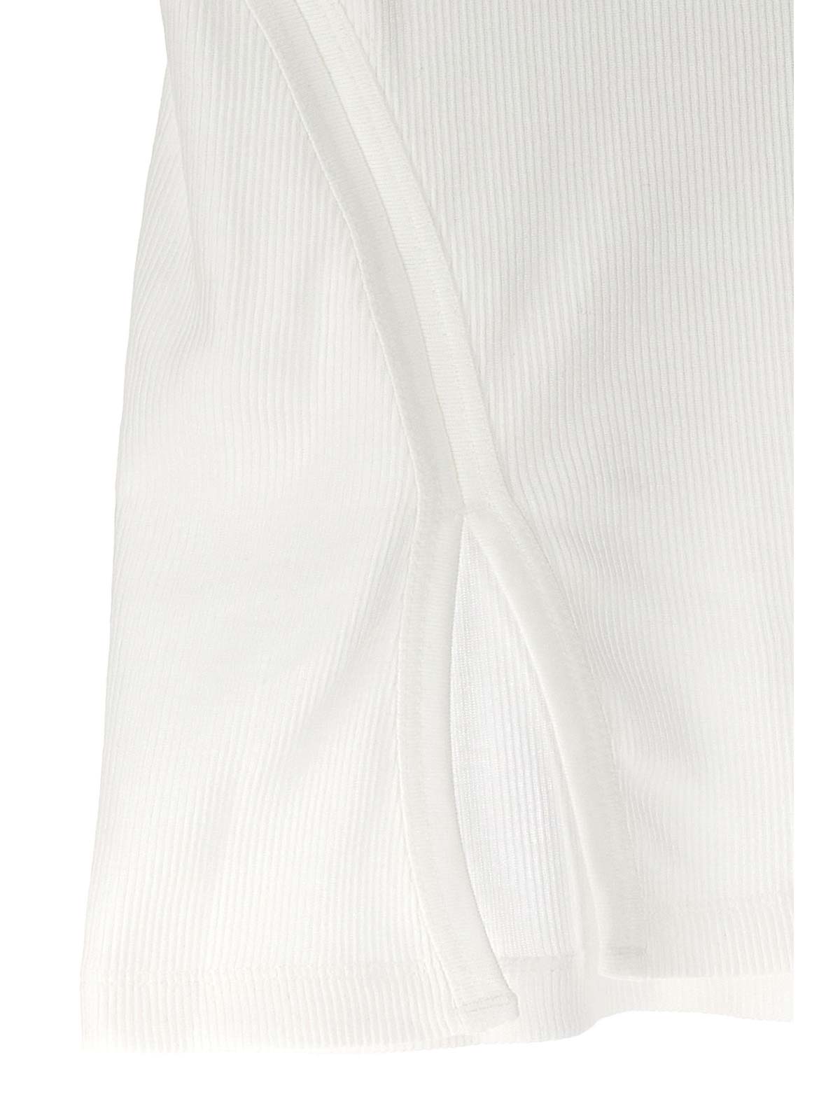 Shop Helmut Lang Cut-out T-shirt In Blanco