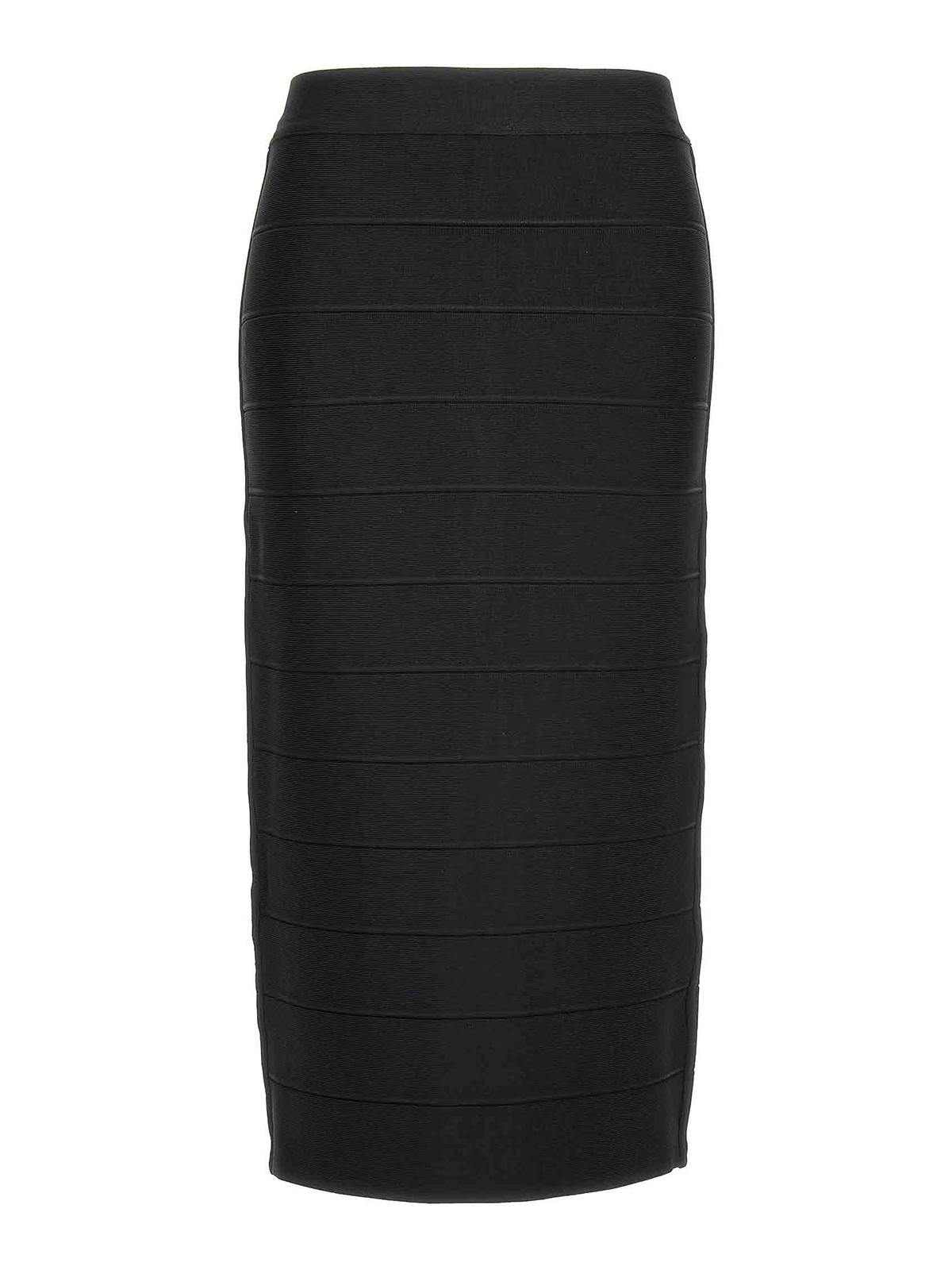 Shop Herve Leger Icon Bandage Pencil Skirt In Negro