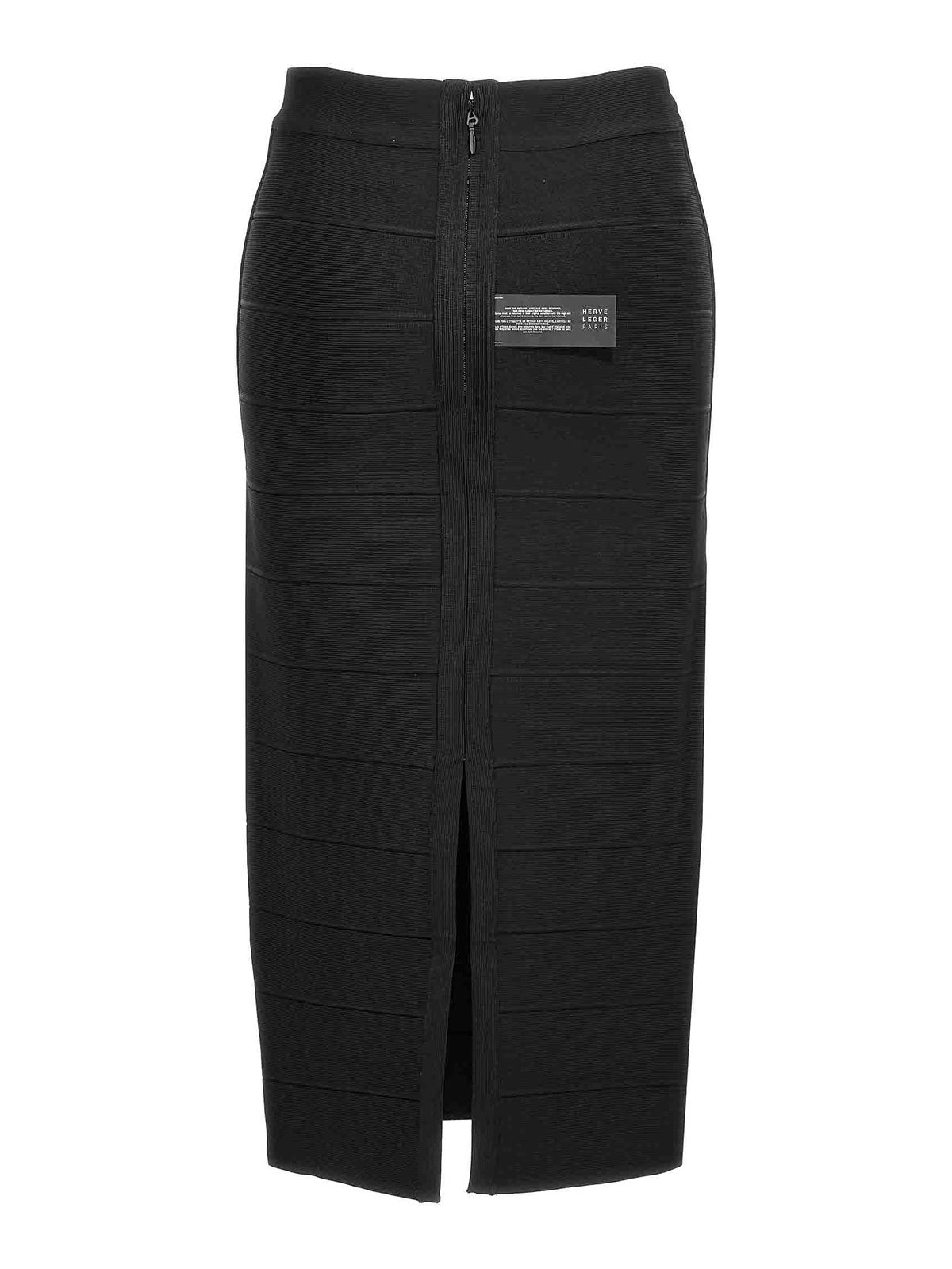 Shop Herve Leger Icon Bandage Pencil Skirt In Negro