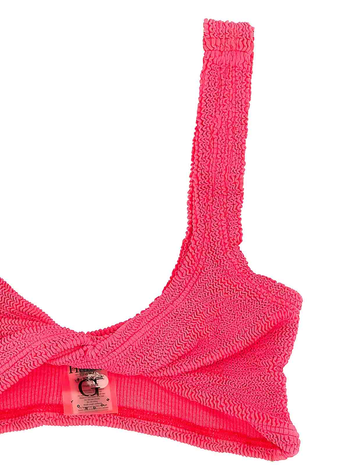 Shop Hunza G The Crinkle Juno Bikini Support In Multicolor