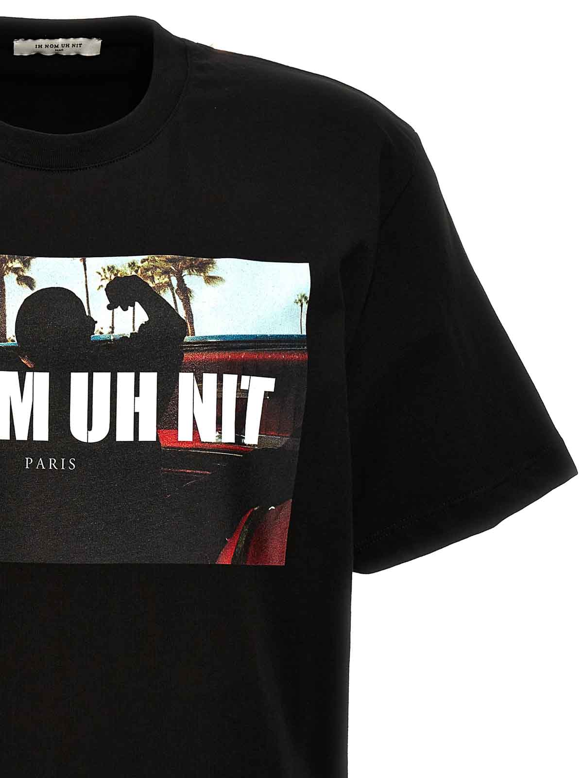 Shop Ih Nom Uh Nit Palms And Car T-shirt In Negro