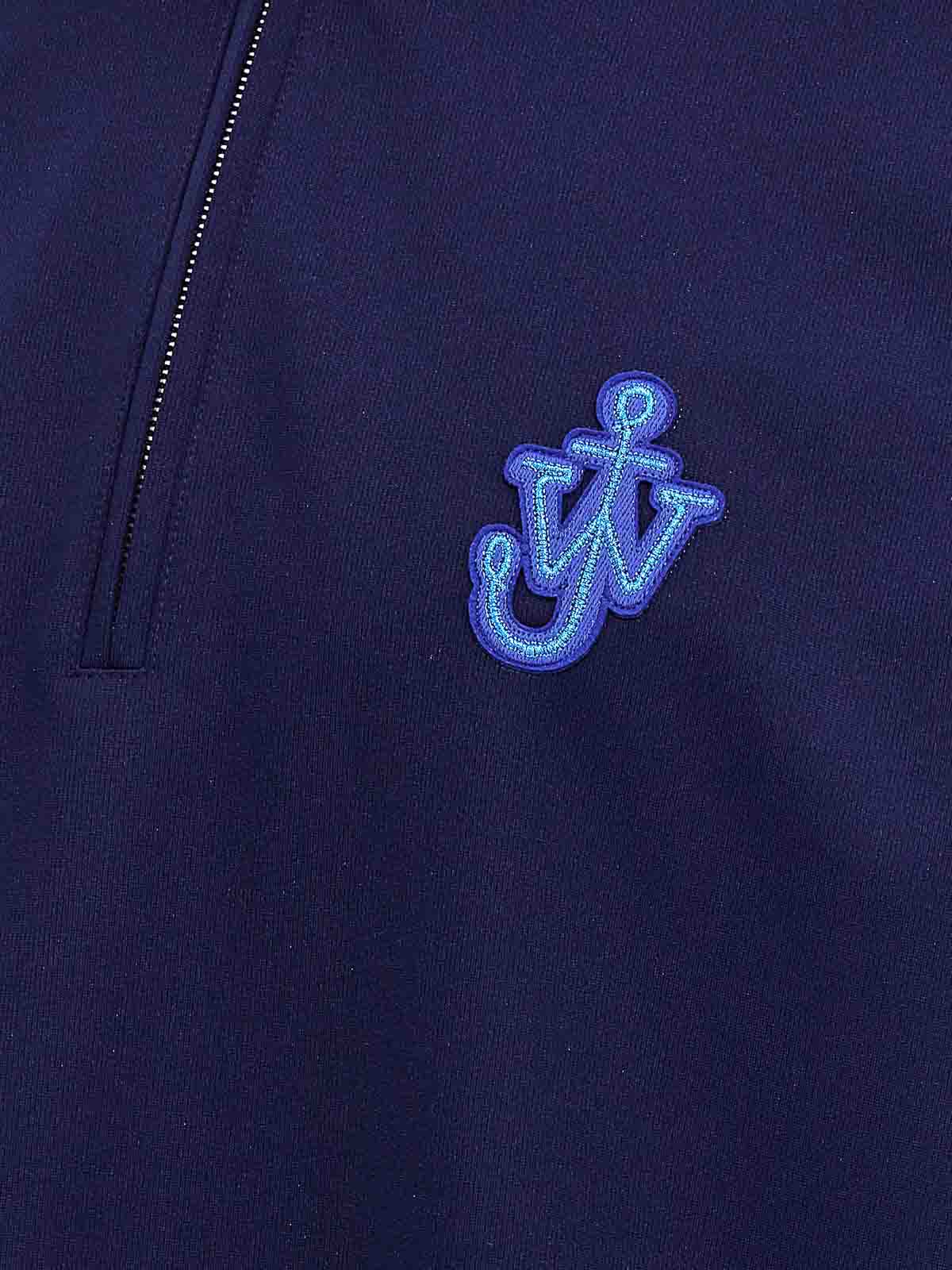 Shop Jw Anderson Anchor Sweatshirt In Azul