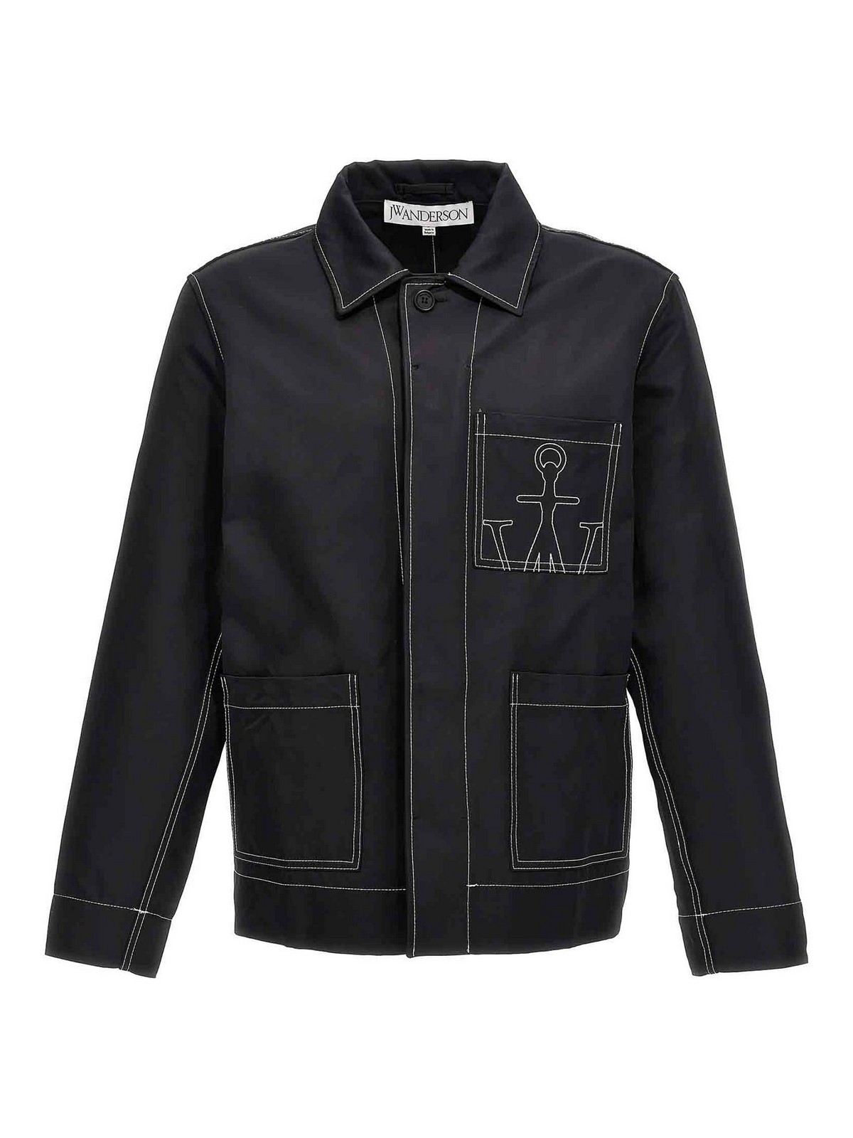Shop Jw Anderson Workwear Jacket In Negro