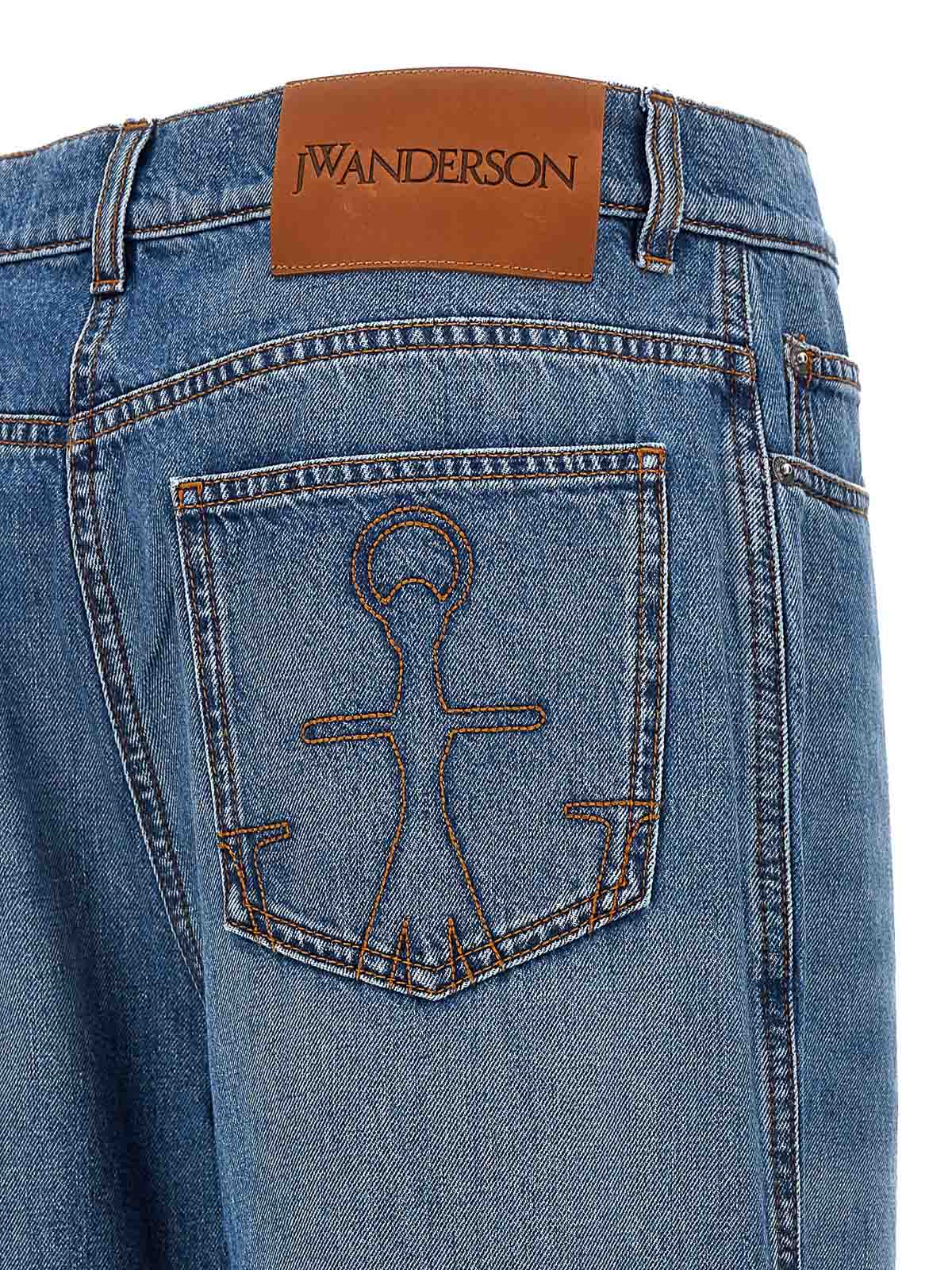 Shop Jw Anderson Cut-out Jeans In Azul