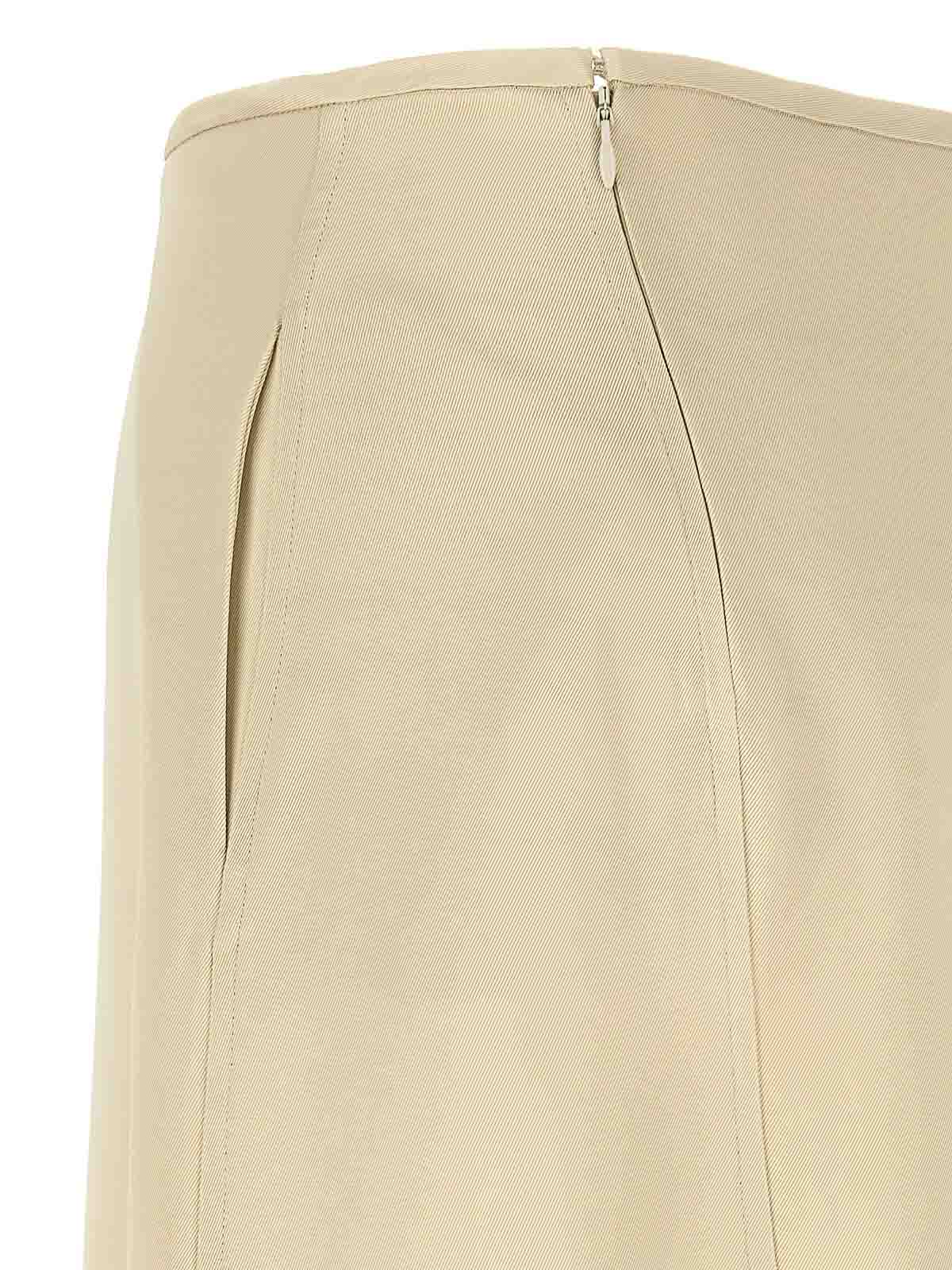 Shop Jil Sander Skirt In Blanco