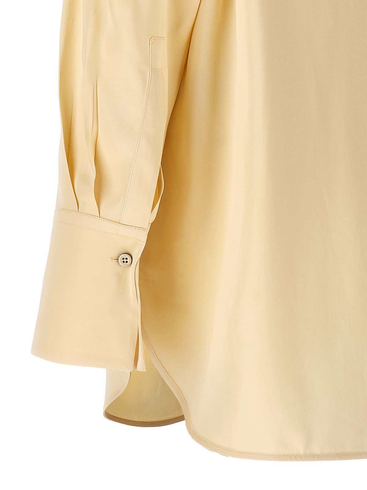 Shop Jil Sander Shirt Button Long Cuffed Sleeves In White