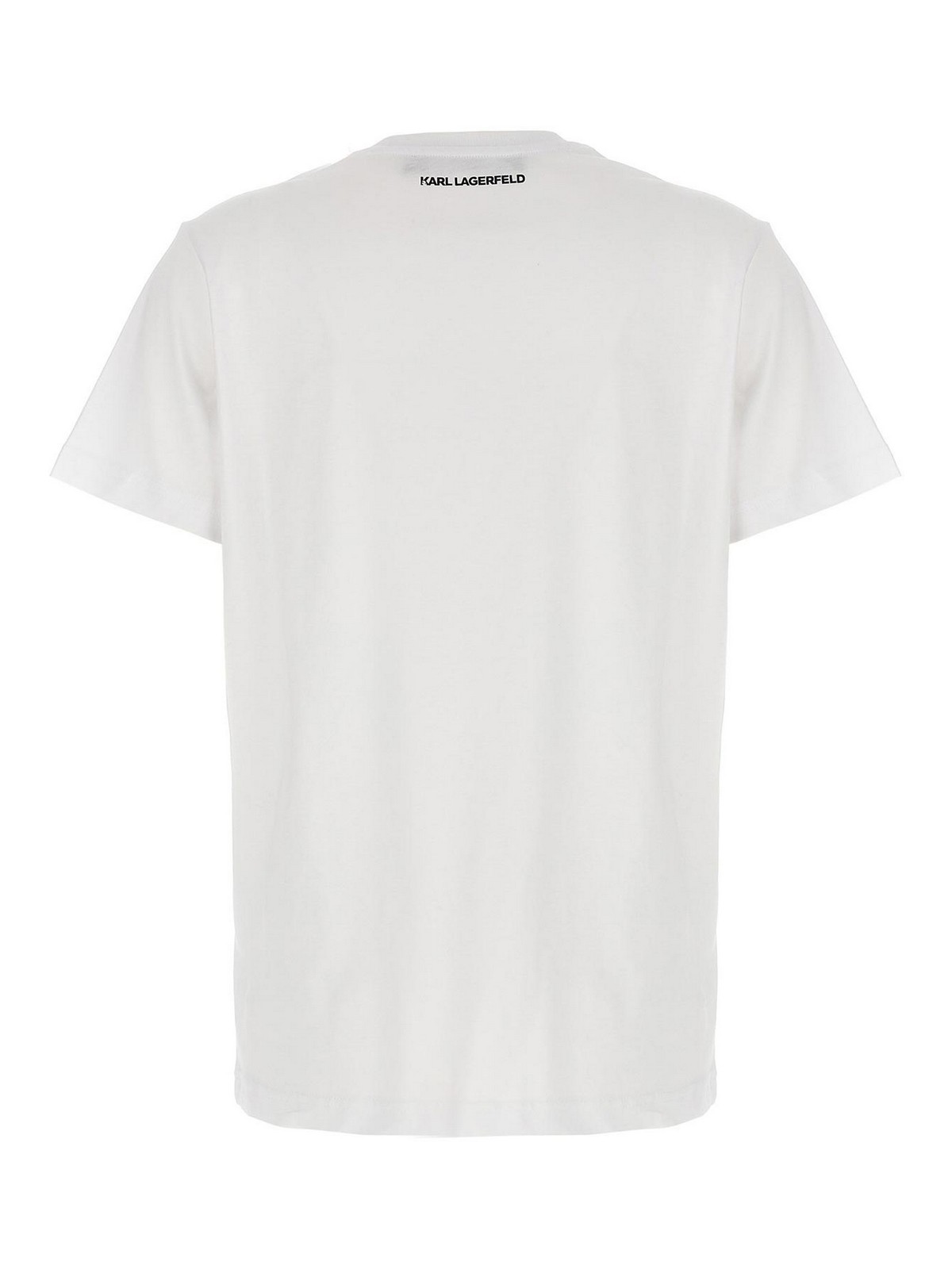 Shop Karl Lagerfeld Ikonik 20 T-shirt In White
