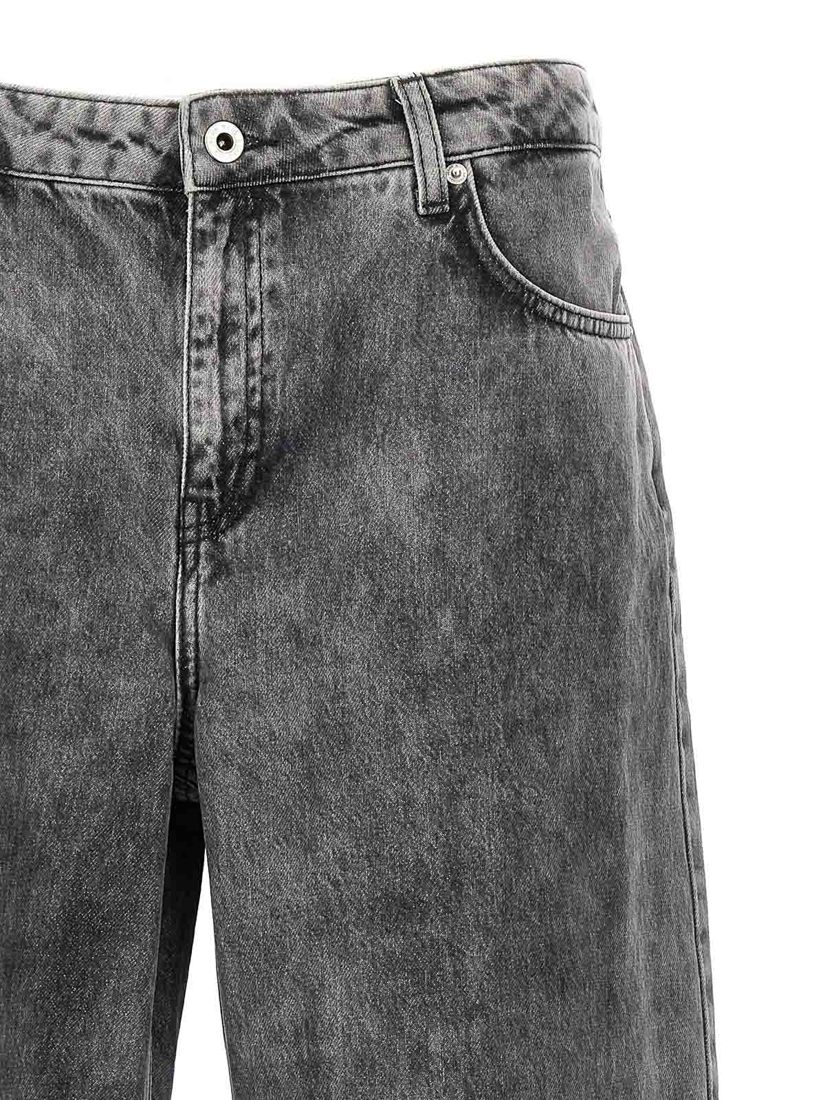 Shop Karl Lagerfeld Relaxed Jeans In Grey