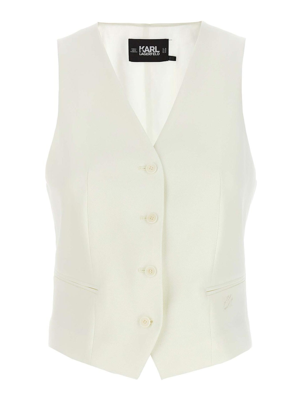 Shop Karl Lagerfeld Huns Pick Blazer In Blanco