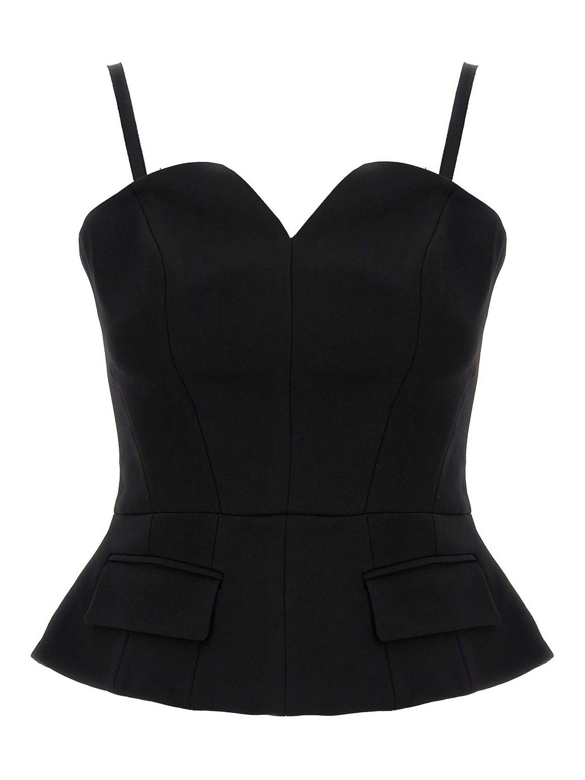 Karl Lagerfeld Evening Stretch Top Corset In Negro