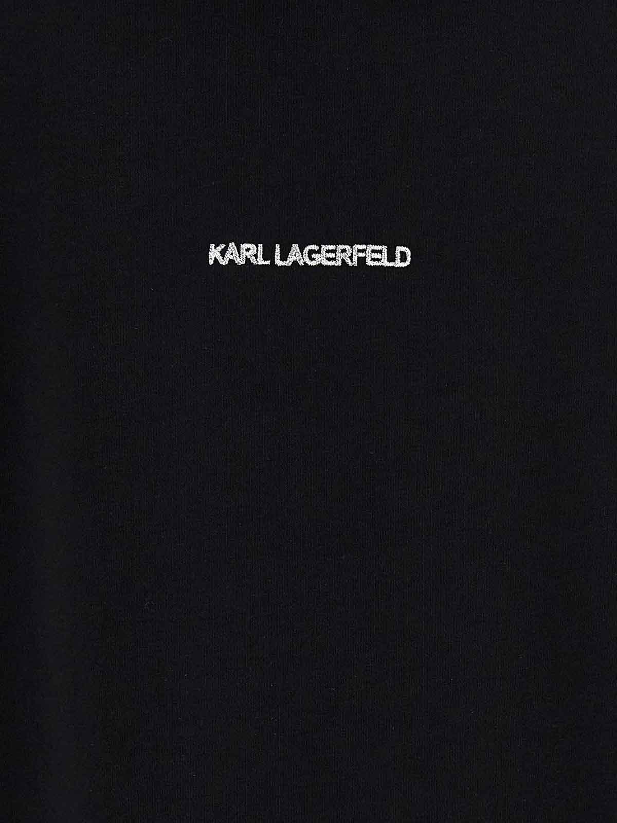 Shop Karl Lagerfeld Ikonik 20 Hoodie In Negro