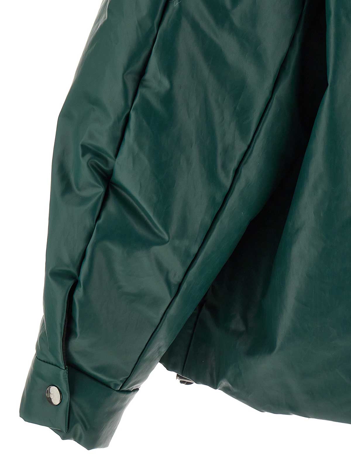 Shop Kassl Editions Oversized Padded Bomber Jacket In Verde