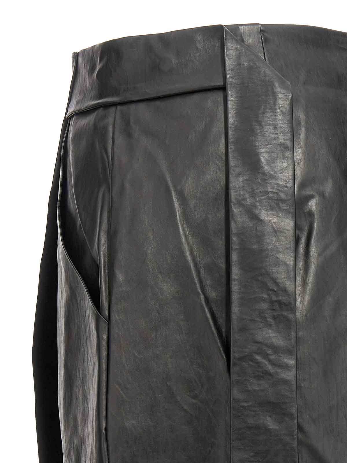Shop Kassl Editions Wrap Skirt Oil Skirt In Negro