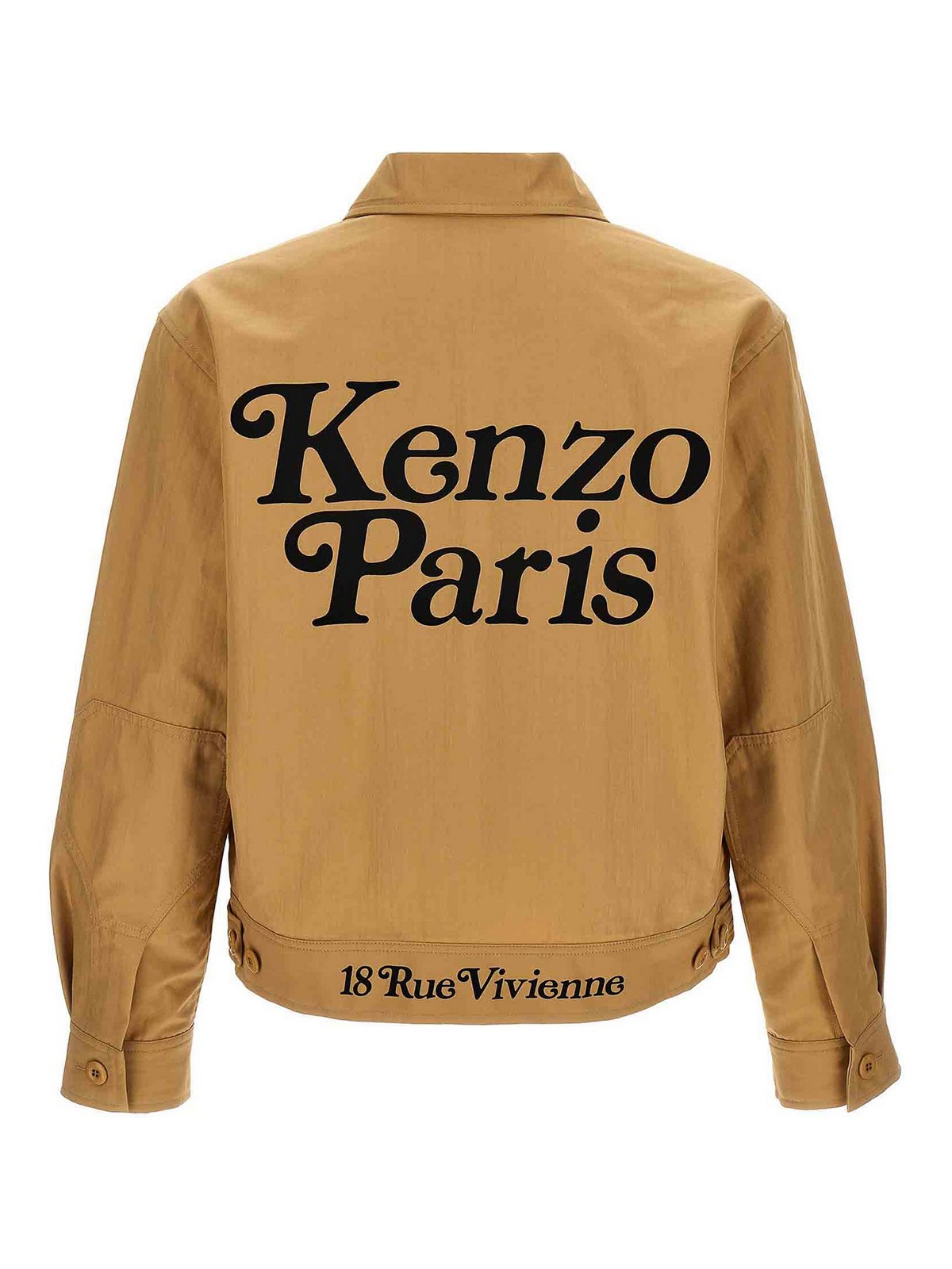 Shop Kenzo Short Blouson In Beis
