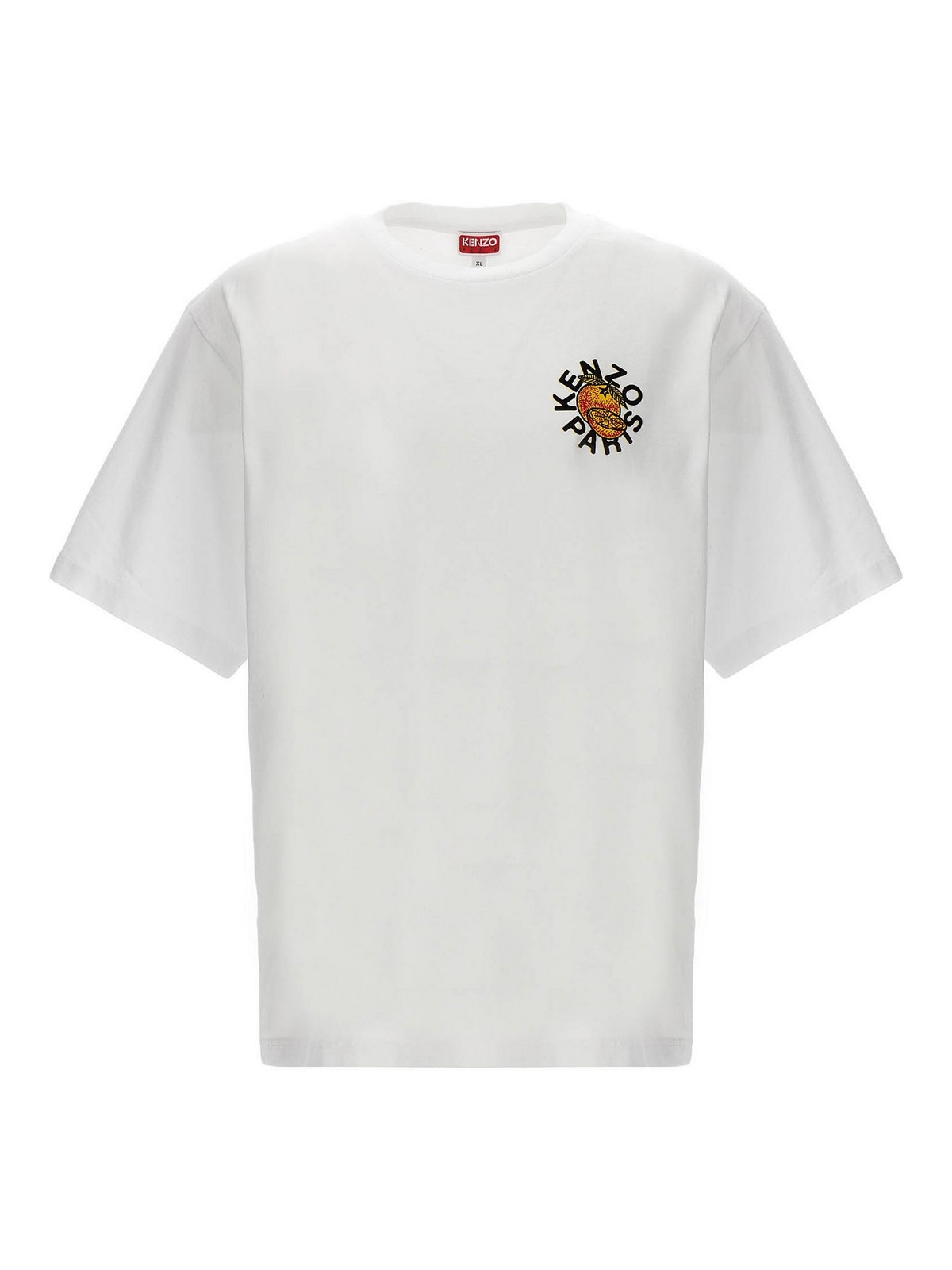 Kenzo Orange T-shirt In White