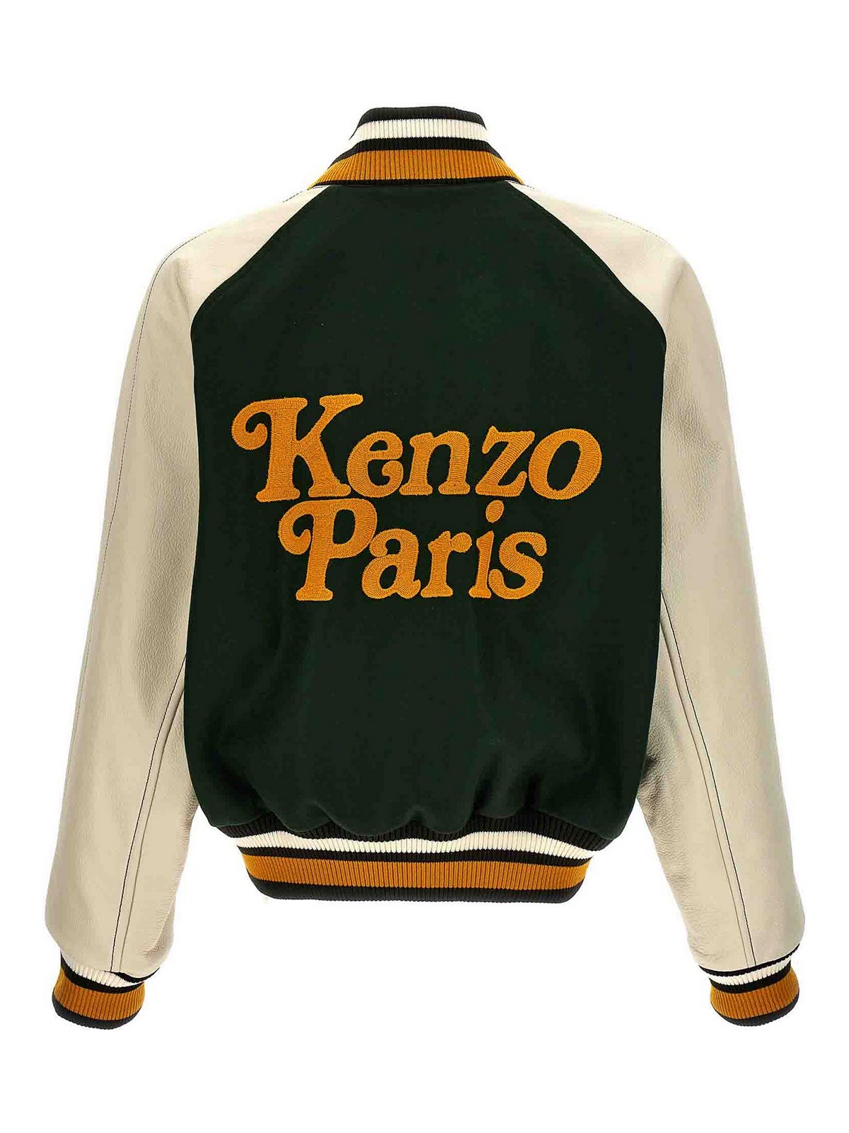 Shop Kenzo By Verdy Varsity Bomber Jacket In Verde