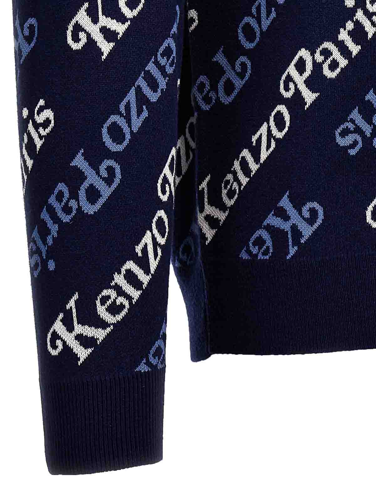 Shop Kenzo Cardigan In Azul