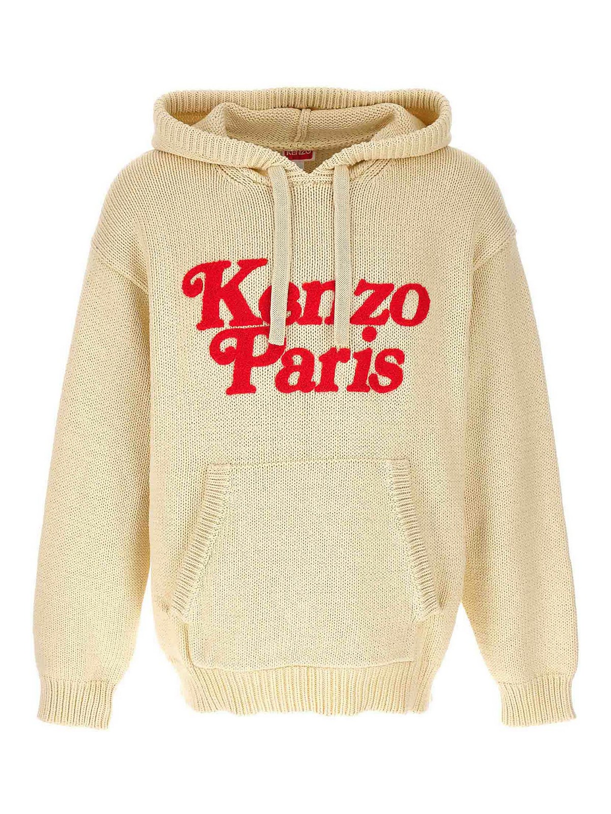 Kenzo Hooded Sweater In Blanco