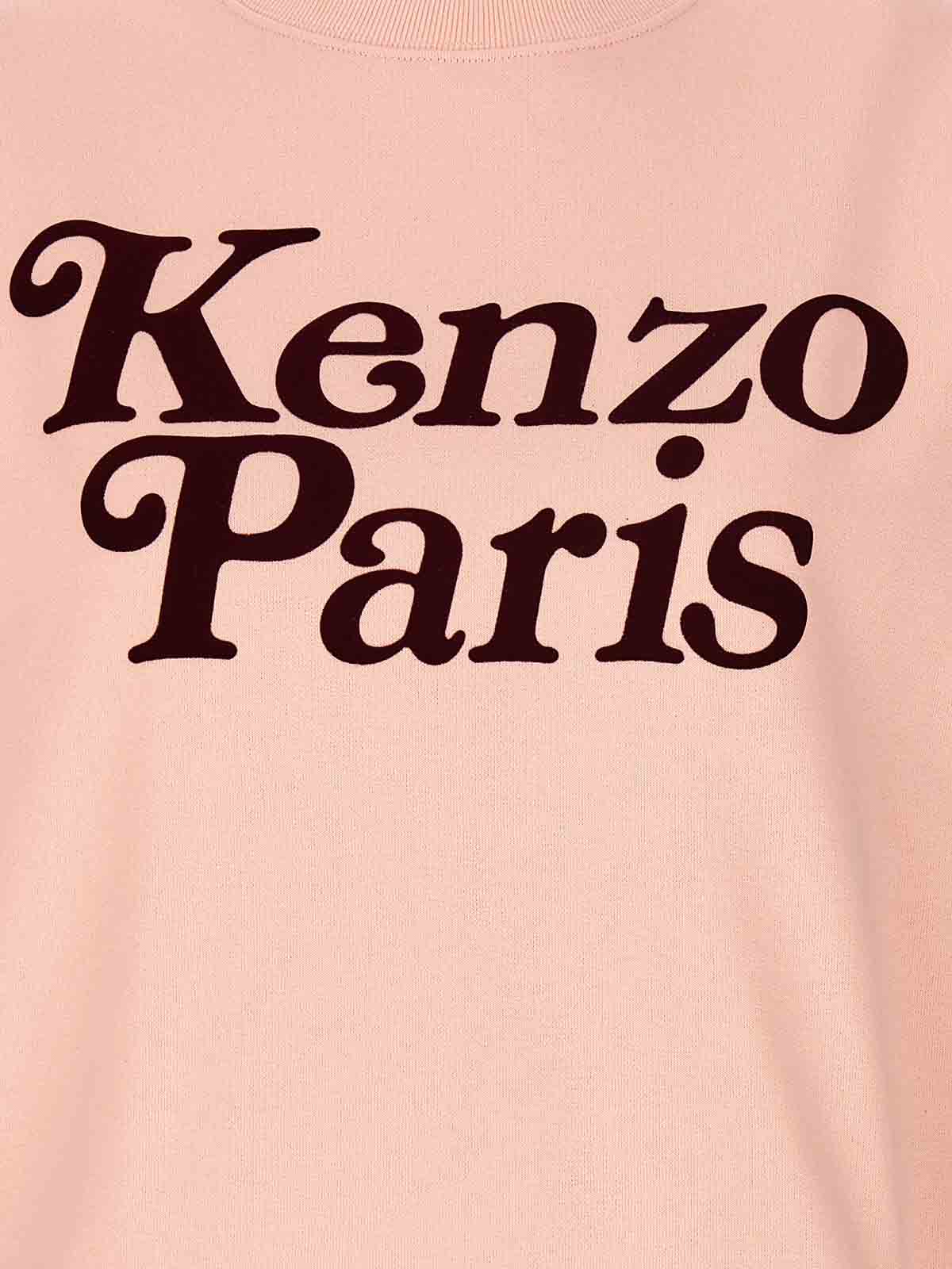 Shop Kenzo Logo Sweatshirt In Color Carne Y Neutral