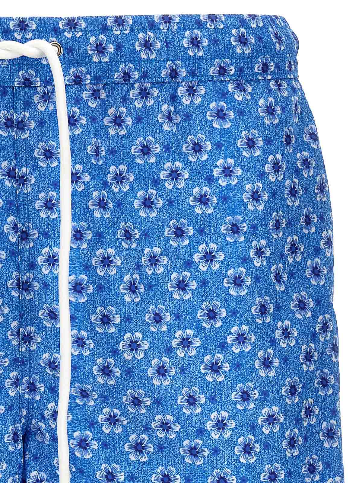 Shop Kiton Boxers De Baño - Azul Claro