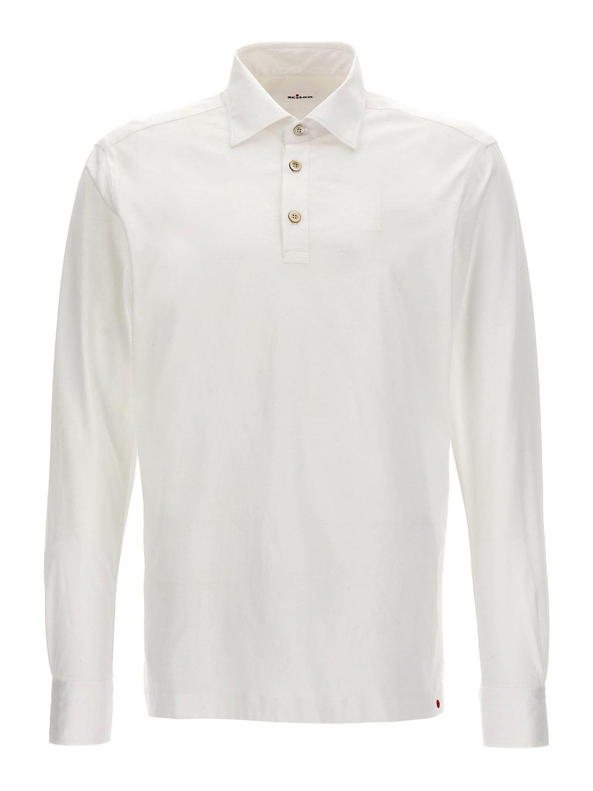 Kiton Men's Cotton Polo Shirt White