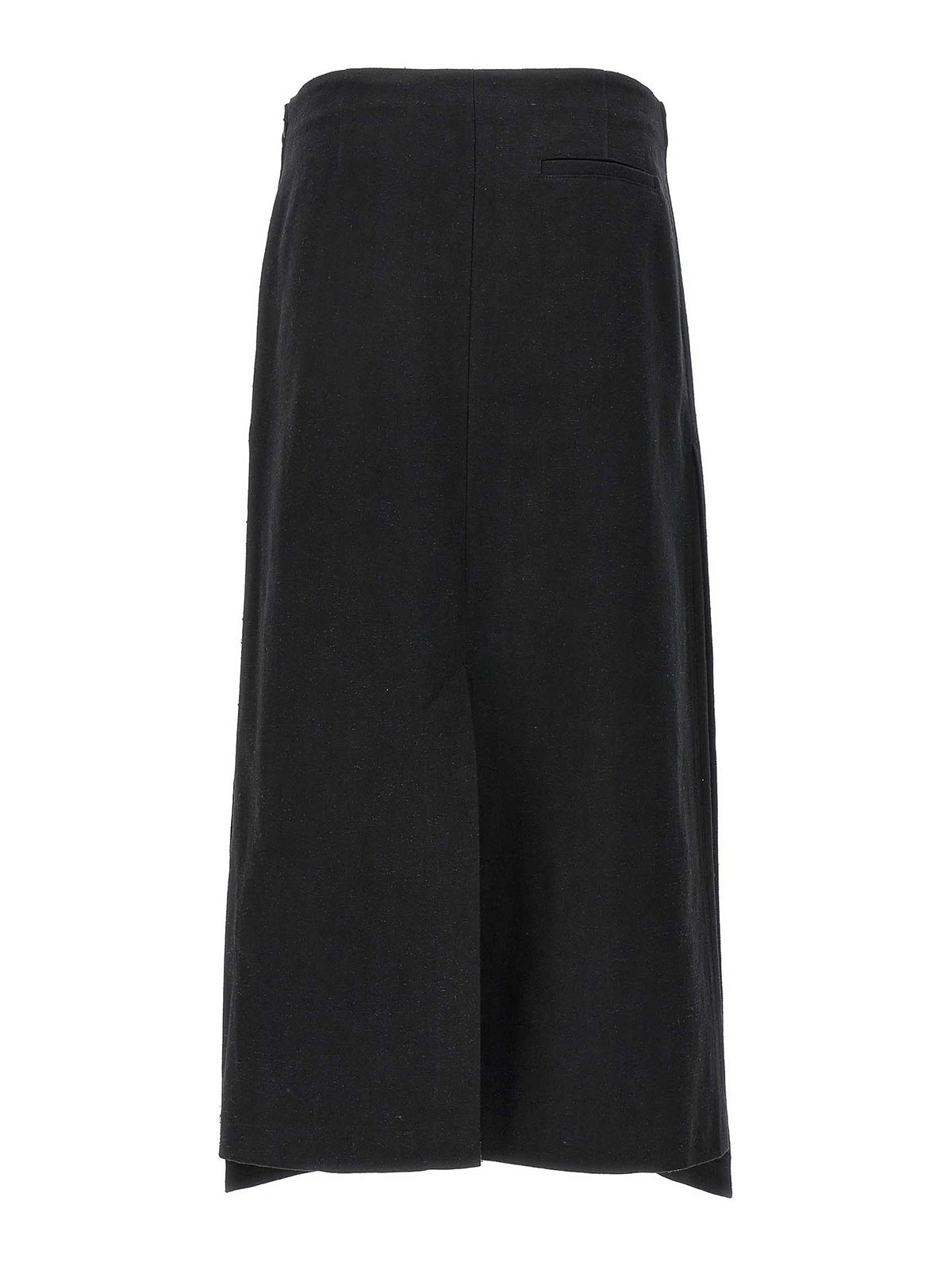 Shop Loulou Studio Atri Skirt Buttons Pockets In Negro