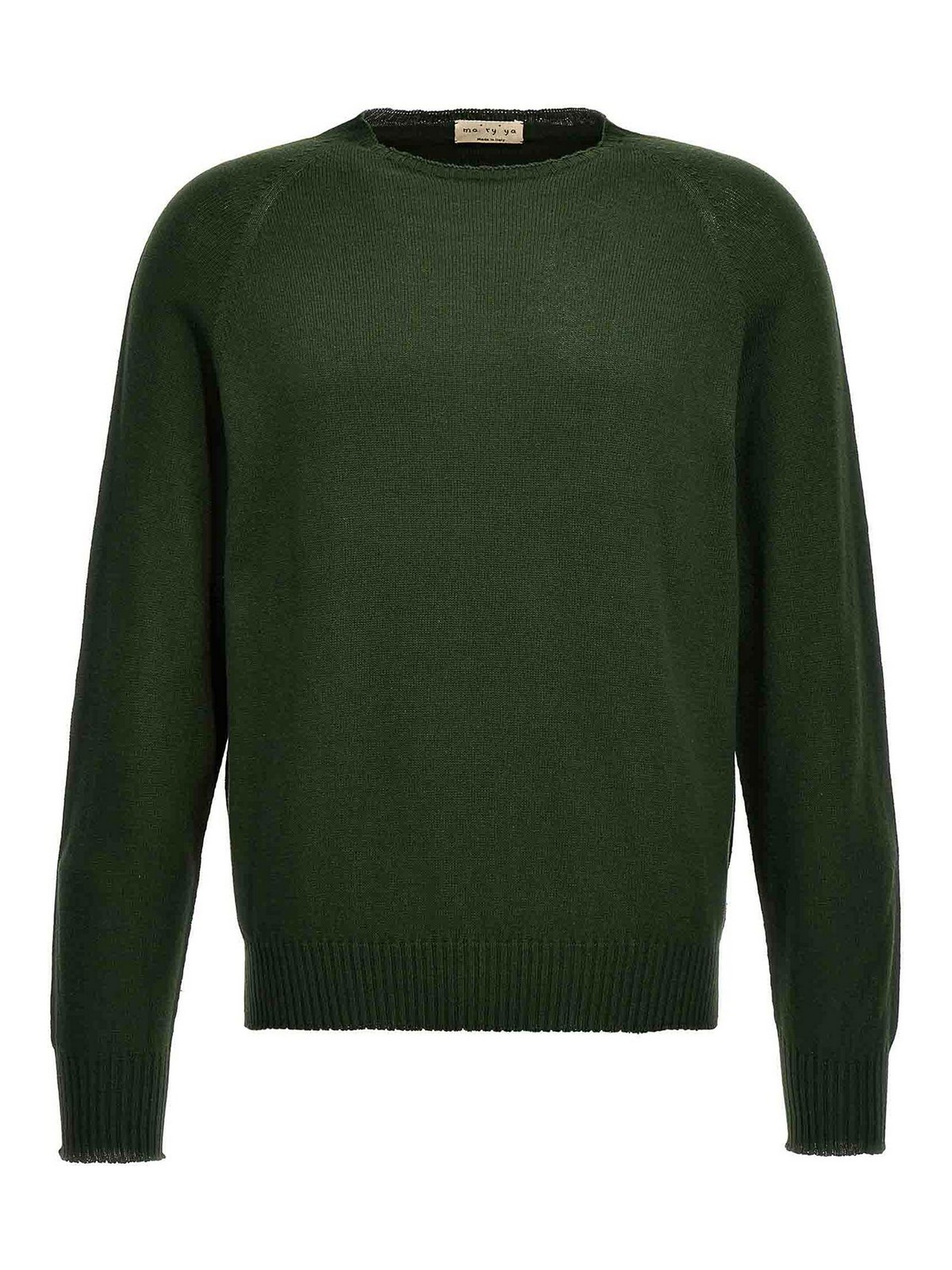 Shop Ma'ry'ya Crew-neck Sweater In Verde