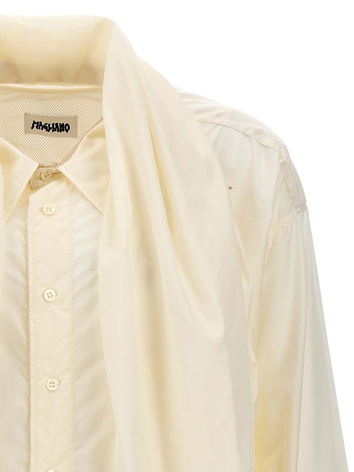 Shop Magliano Nomad Shirt Adjustable Sash In Blanco