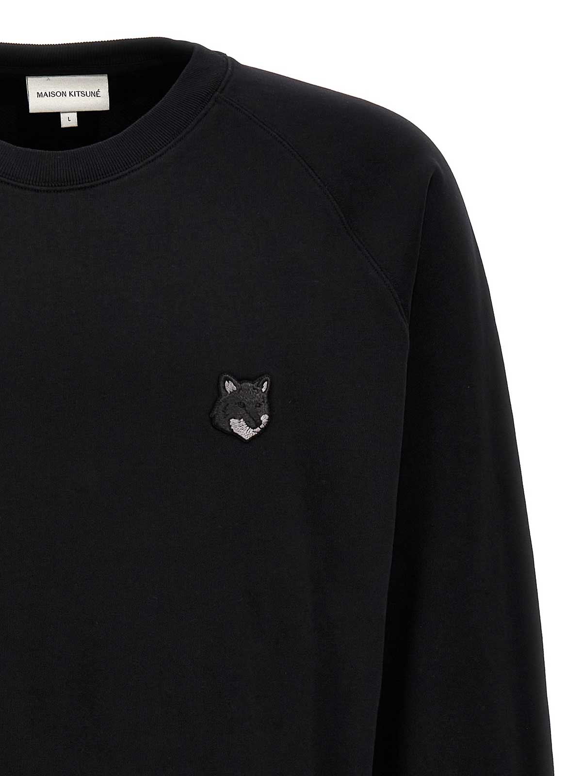 Shop Maison Kitsuné Bold Fox Head Sweatshirt In Negro