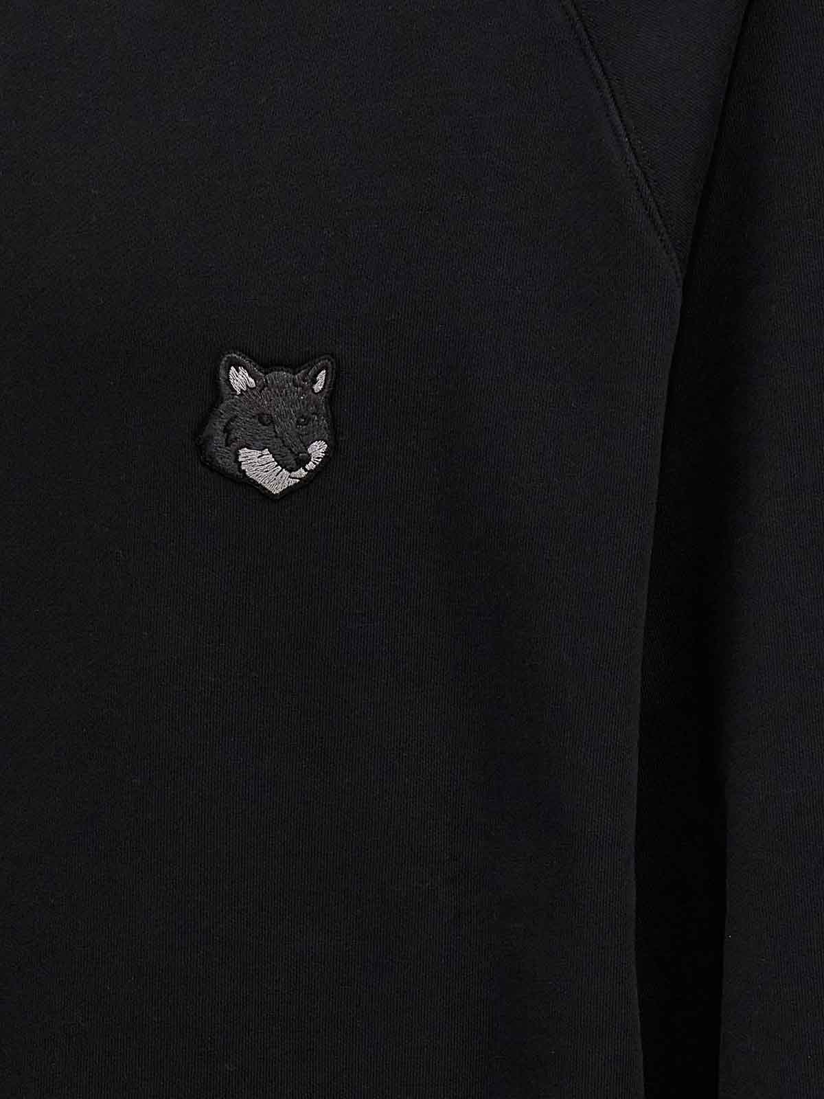 Shop Maison Kitsuné Bold Fox Head Sweatshirt In Negro