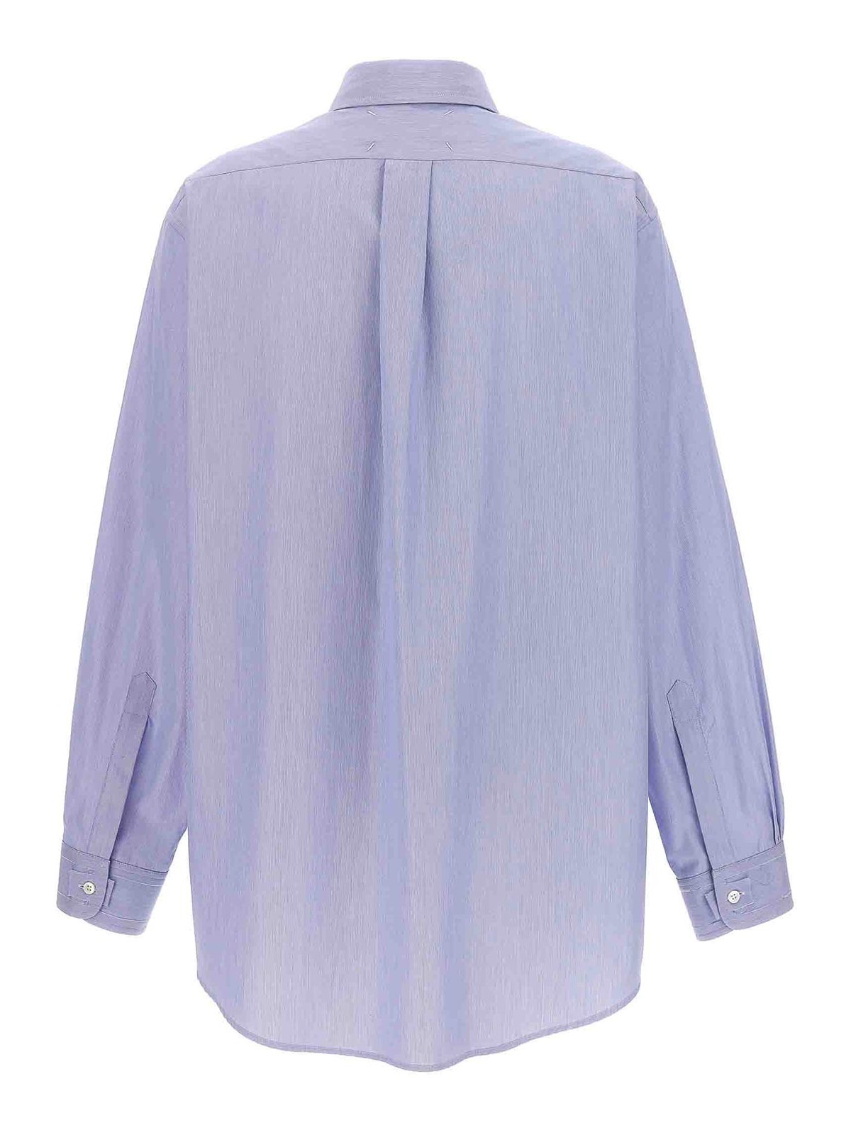 Shop Maison Margiela Light Piqu Shirt Long Sleeves In Azul Claro