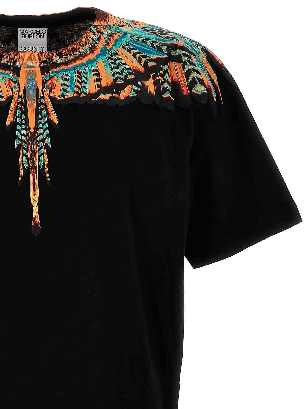 Shop Marcelo Burlon County Of Milan Grizzly Wings T-shirt In Negro