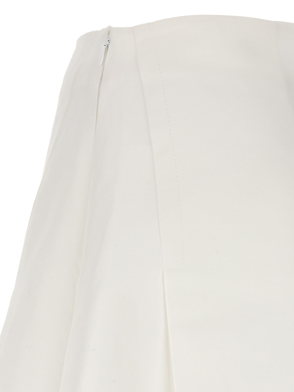 Shop Marni A-line Midi Skirt Single Pleat In Blanco