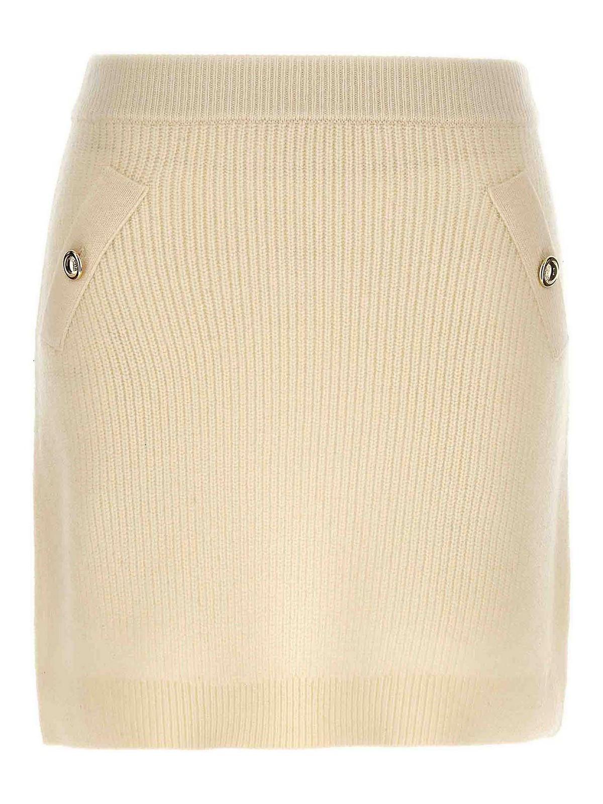 Shop Michael Kors Knitted Skirt In White