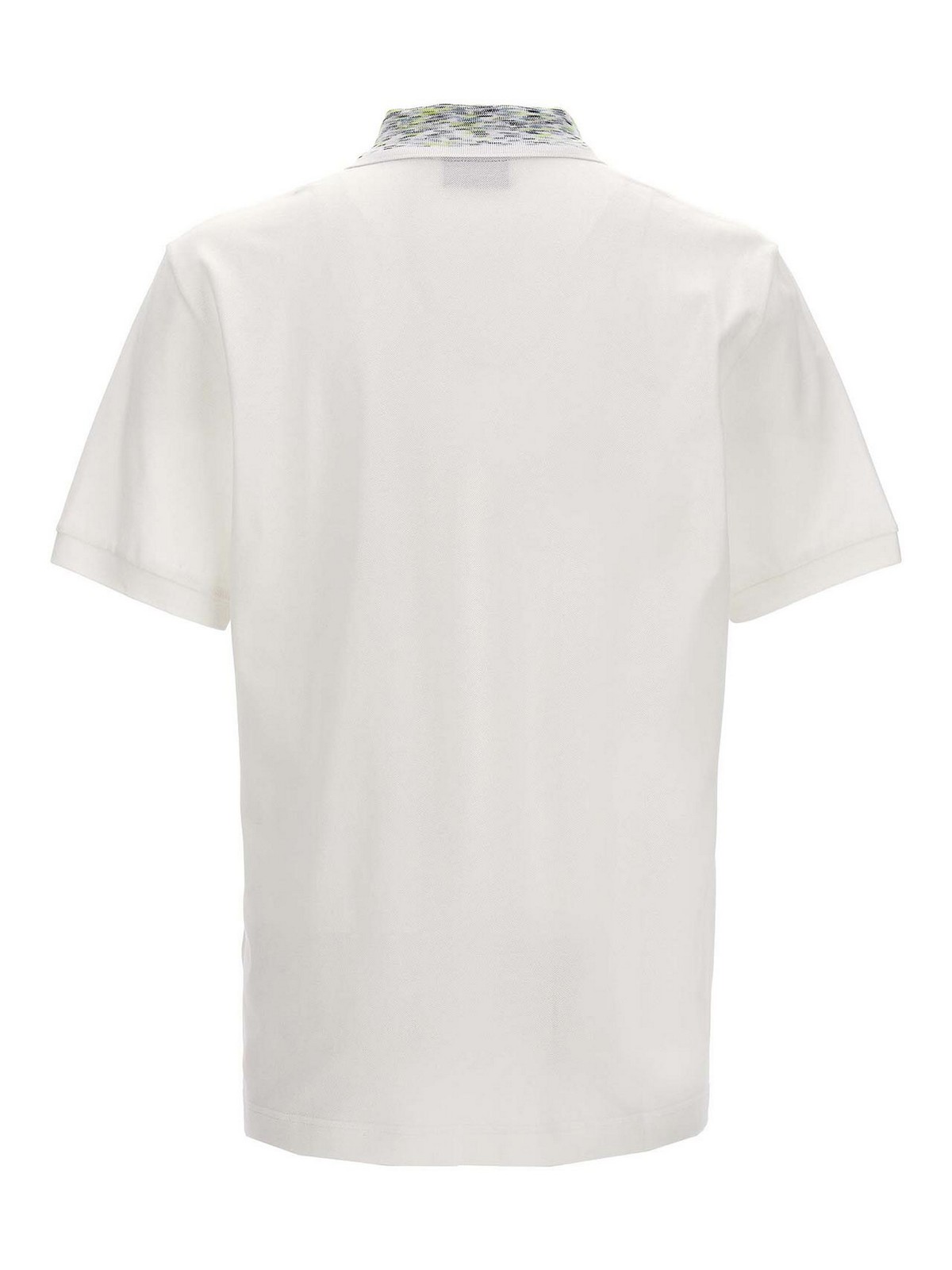 Shop Missoni Logo Embroidery Polo Shirt In Blanco