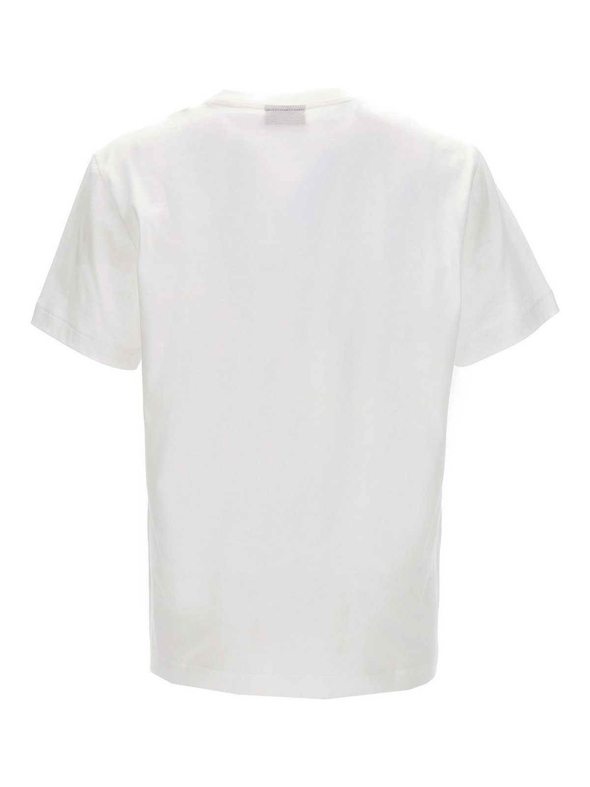 Shop Missoni Logo Embroidery T-shirt In Blanco