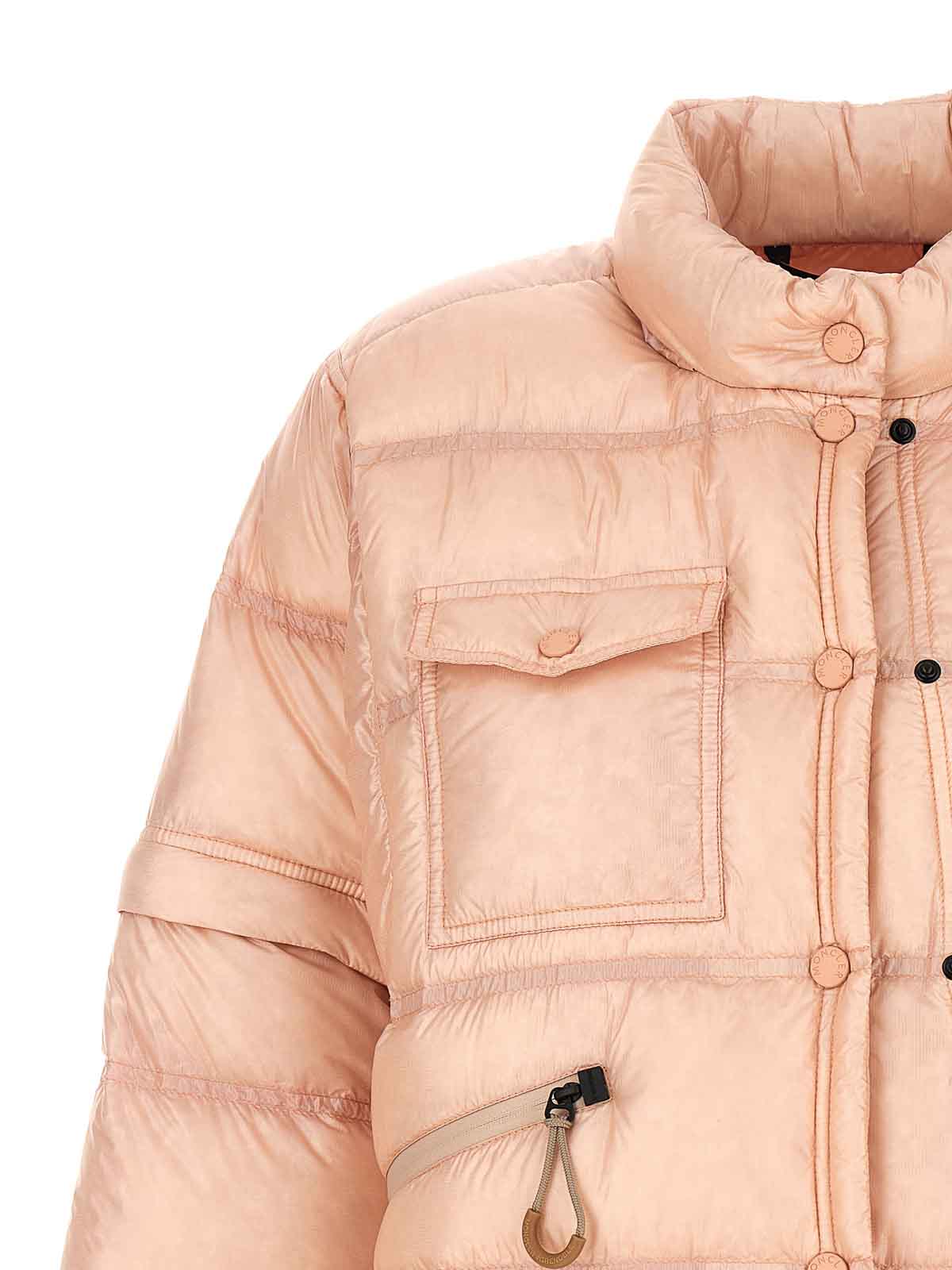 Shop Moncler Mauduit Down Jacket In Color Carne Y Neutral